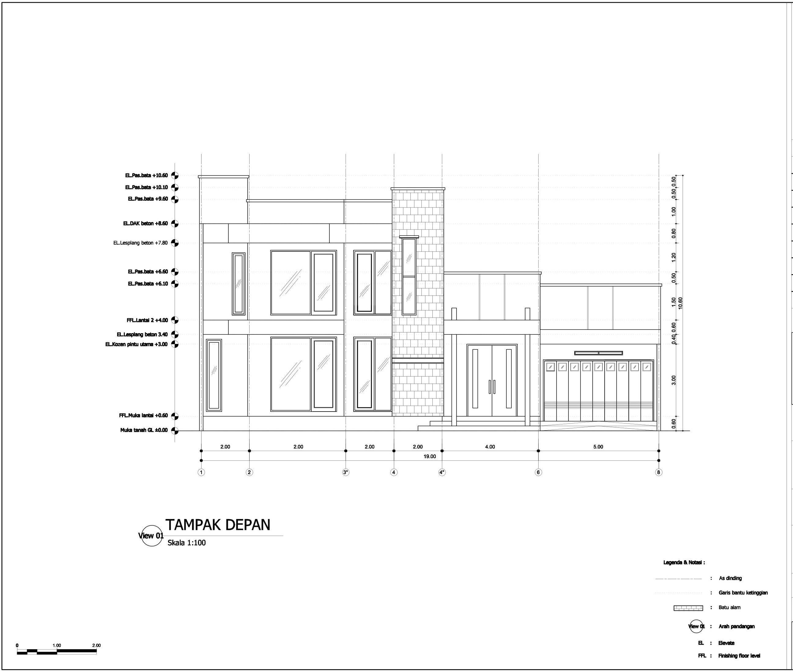 Contemporary house 3D model_9