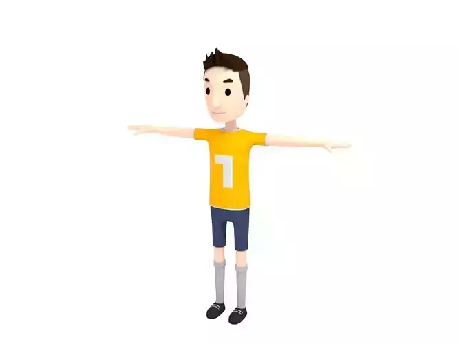 CartoonMan005 SoccerPlayer