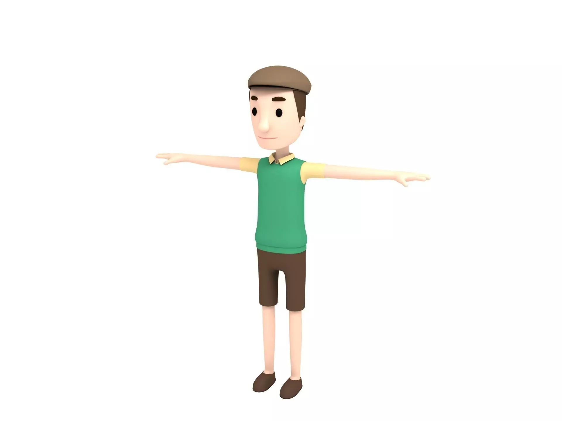 CartoonMan006 Man 3D model_0