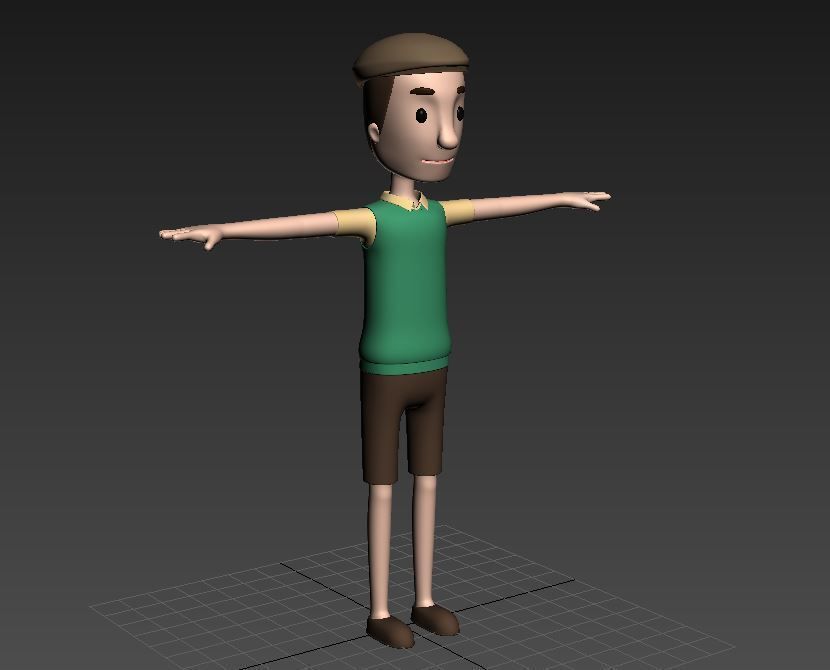 CartoonMan006 Man 3D model_8