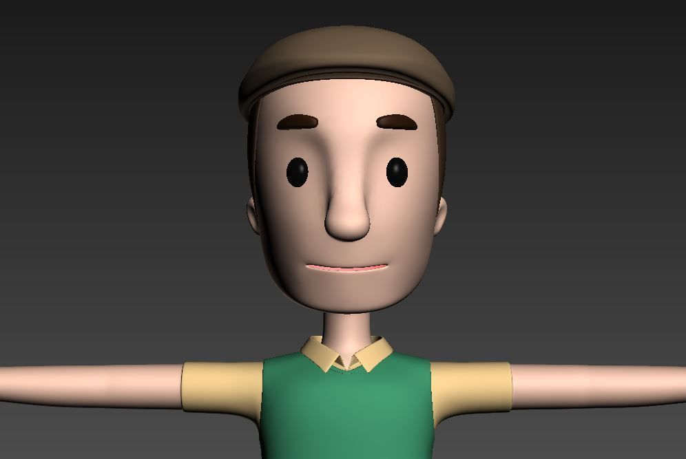 CartoonMan006 Man 3D model_16