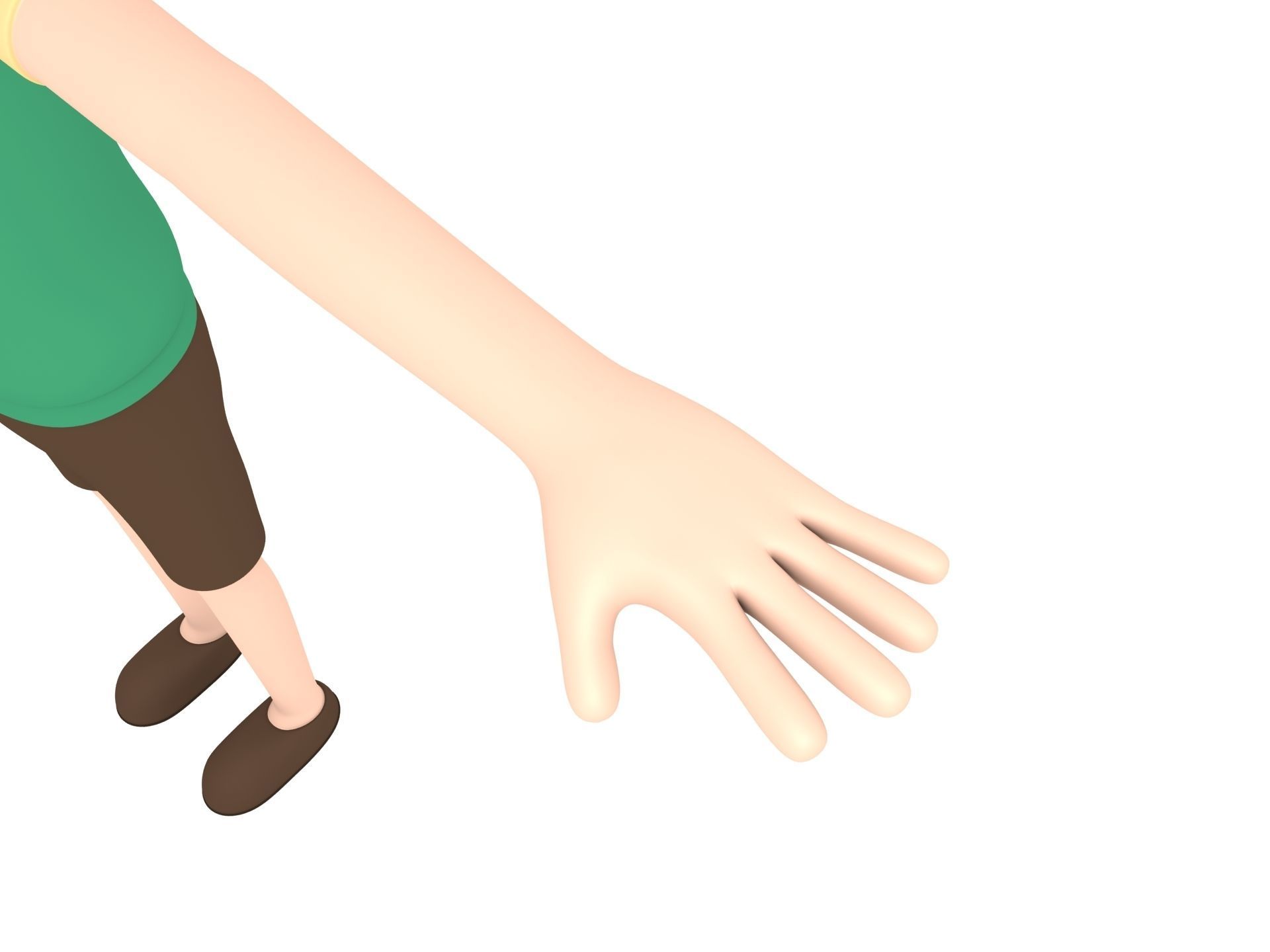 CartoonMan006 Man 3D model_5