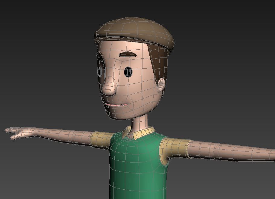 CartoonMan006 Man 3D model_11