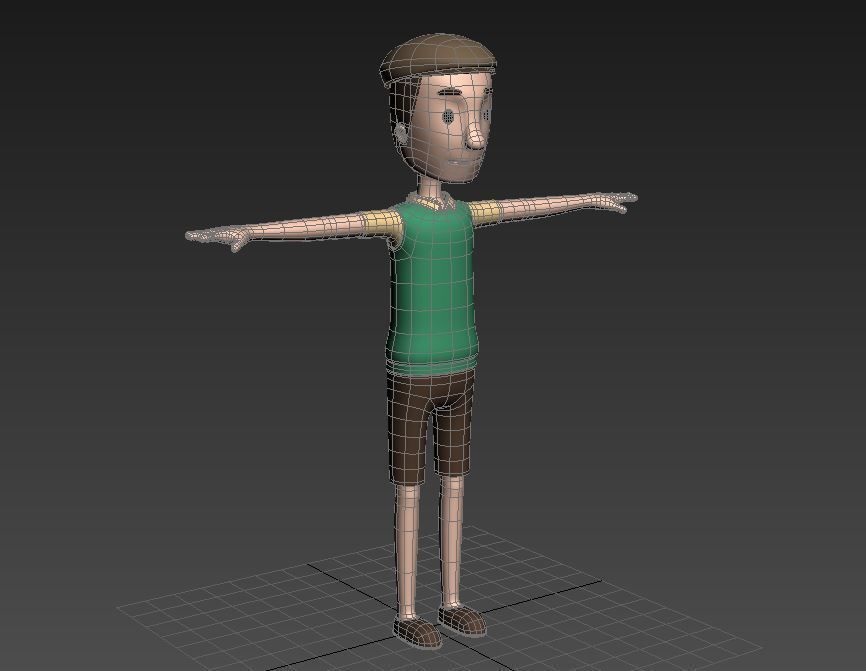 CartoonMan006 Man 3D model_9
