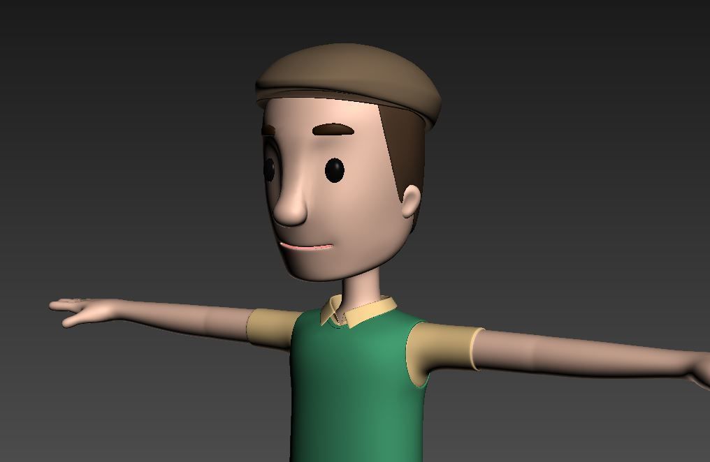 CartoonMan006 Man 3D model_10
