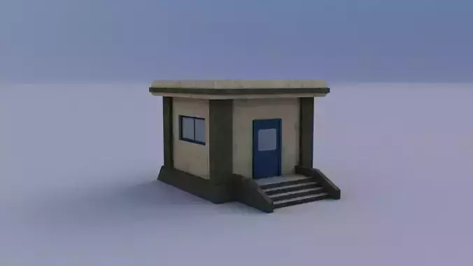 Gaurd 01 Low-poly 3D model