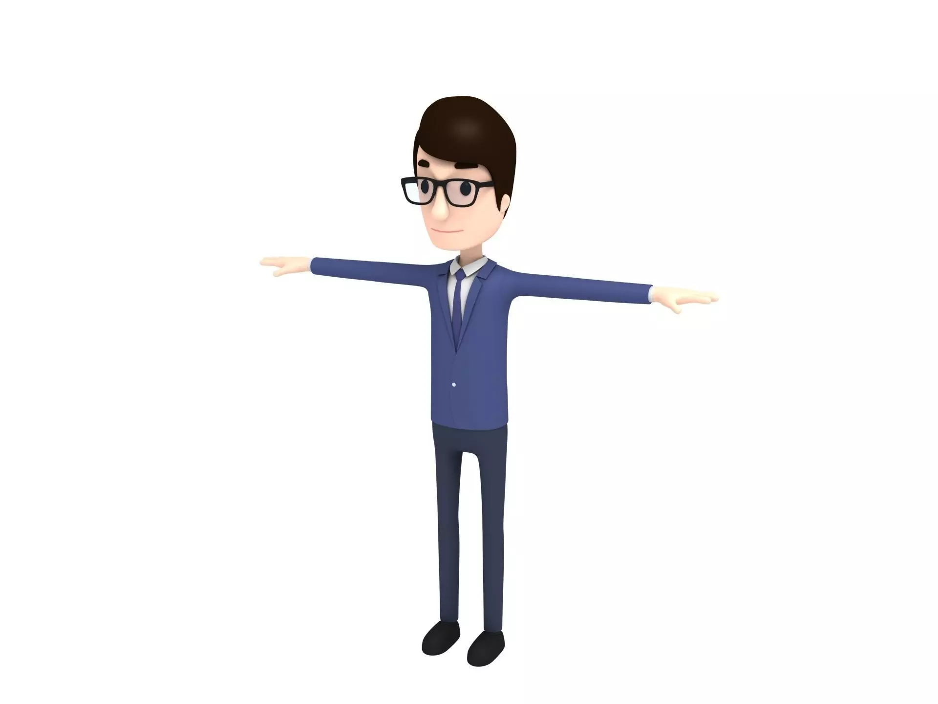 CartoonMan007 SuitMan 3D model_0