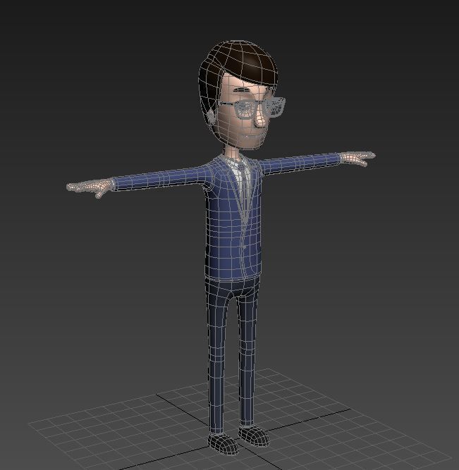 CartoonMan007 SuitMan 3D model_9