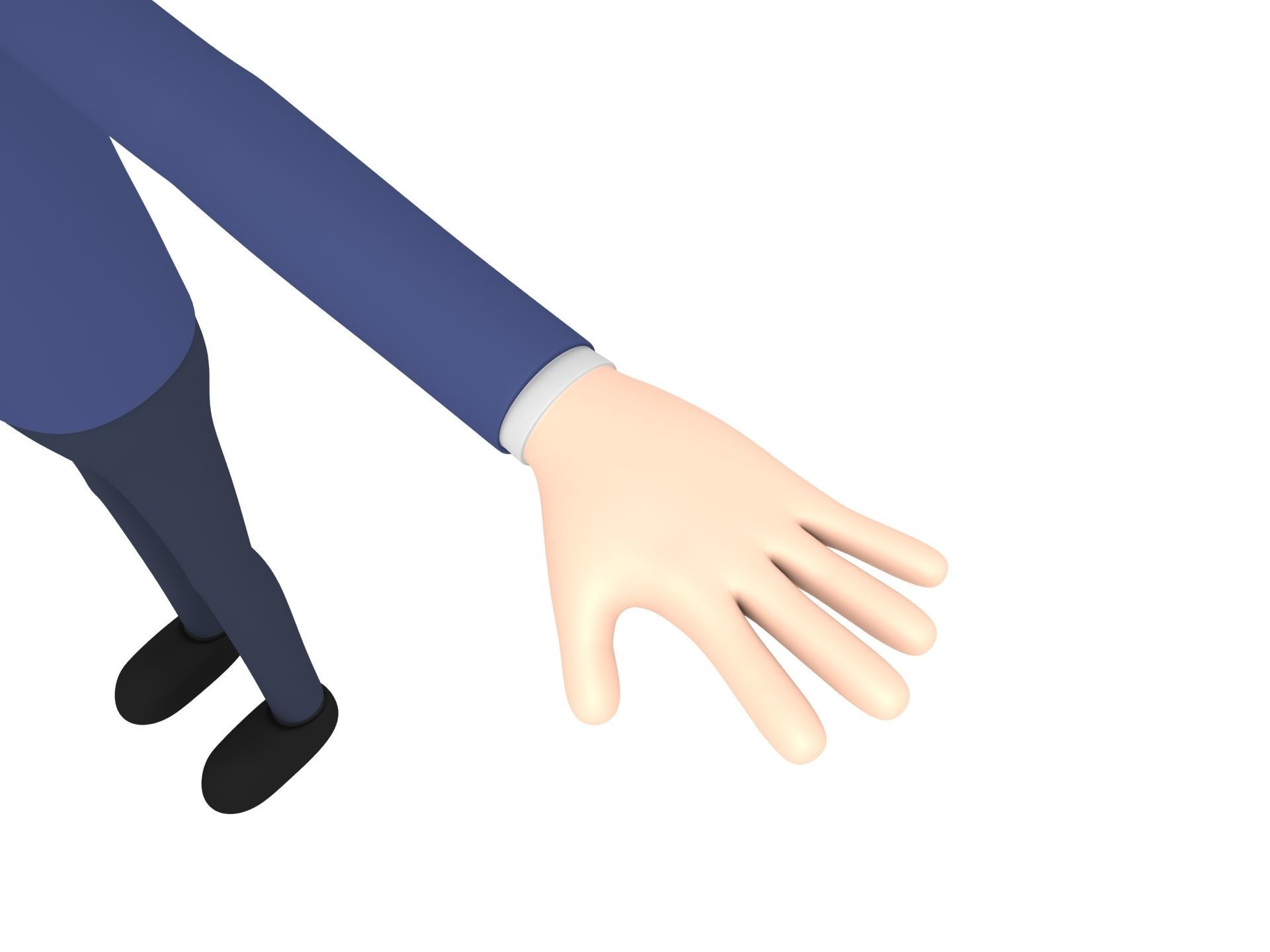CartoonMan007 SuitMan 3D model_5