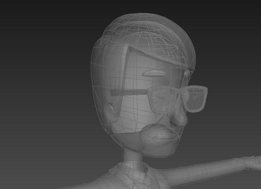 CartoonMan007 SuitMan 3D model_17