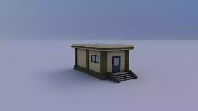 Gaurd 02 Low-poly 3D model