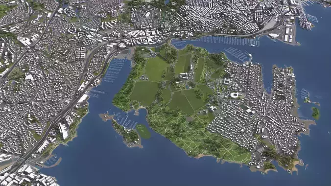 Oslo - 3D City Model Low-poly 3D model 4