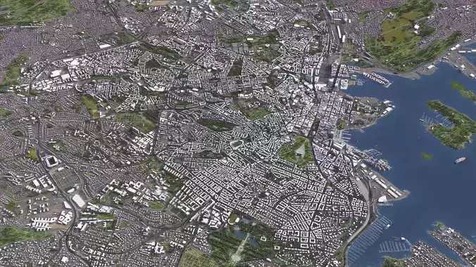 Oslo - 3D City Model Low-poly 3D model 5