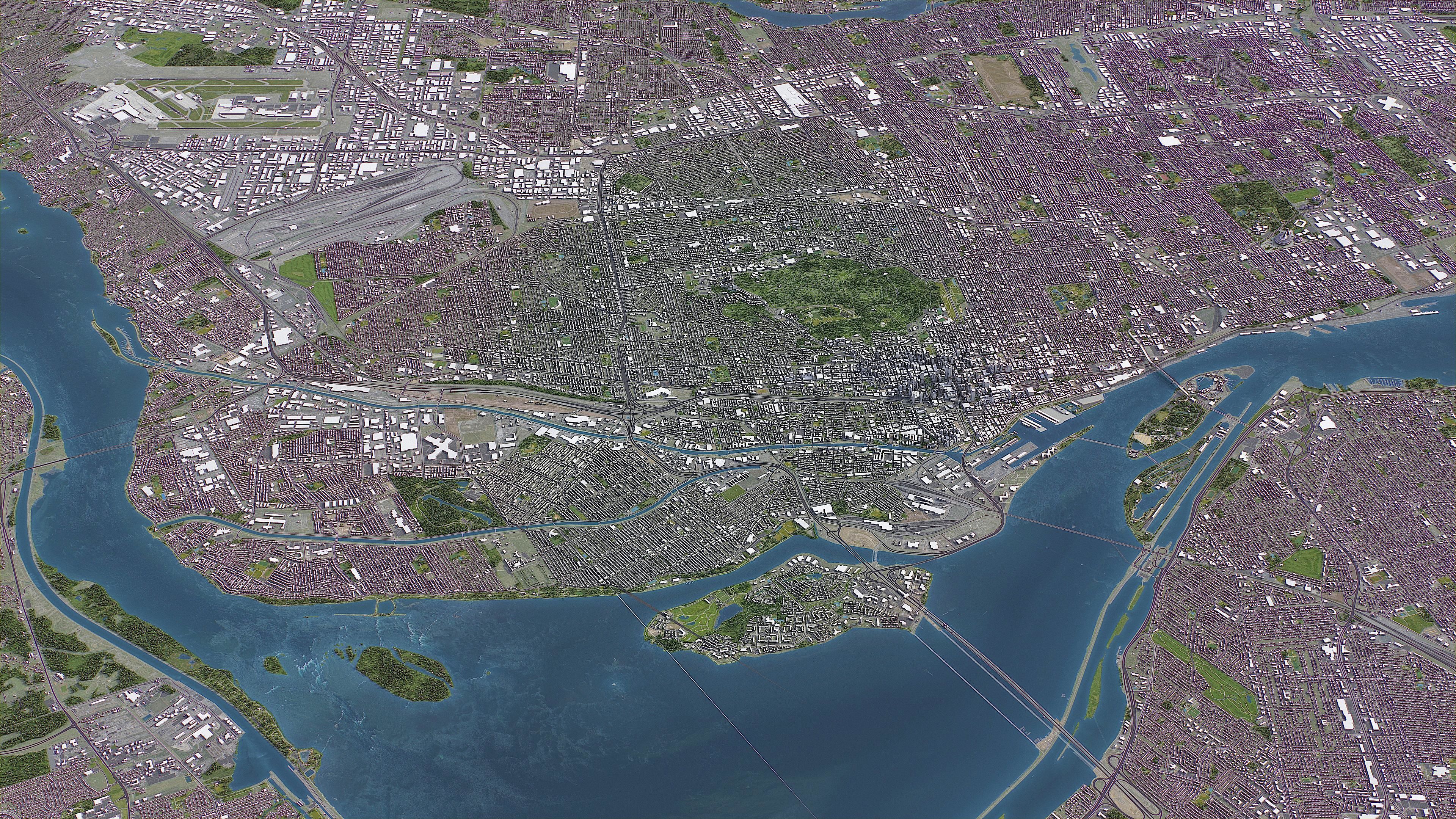 Montreal Low-poly 3D model_19