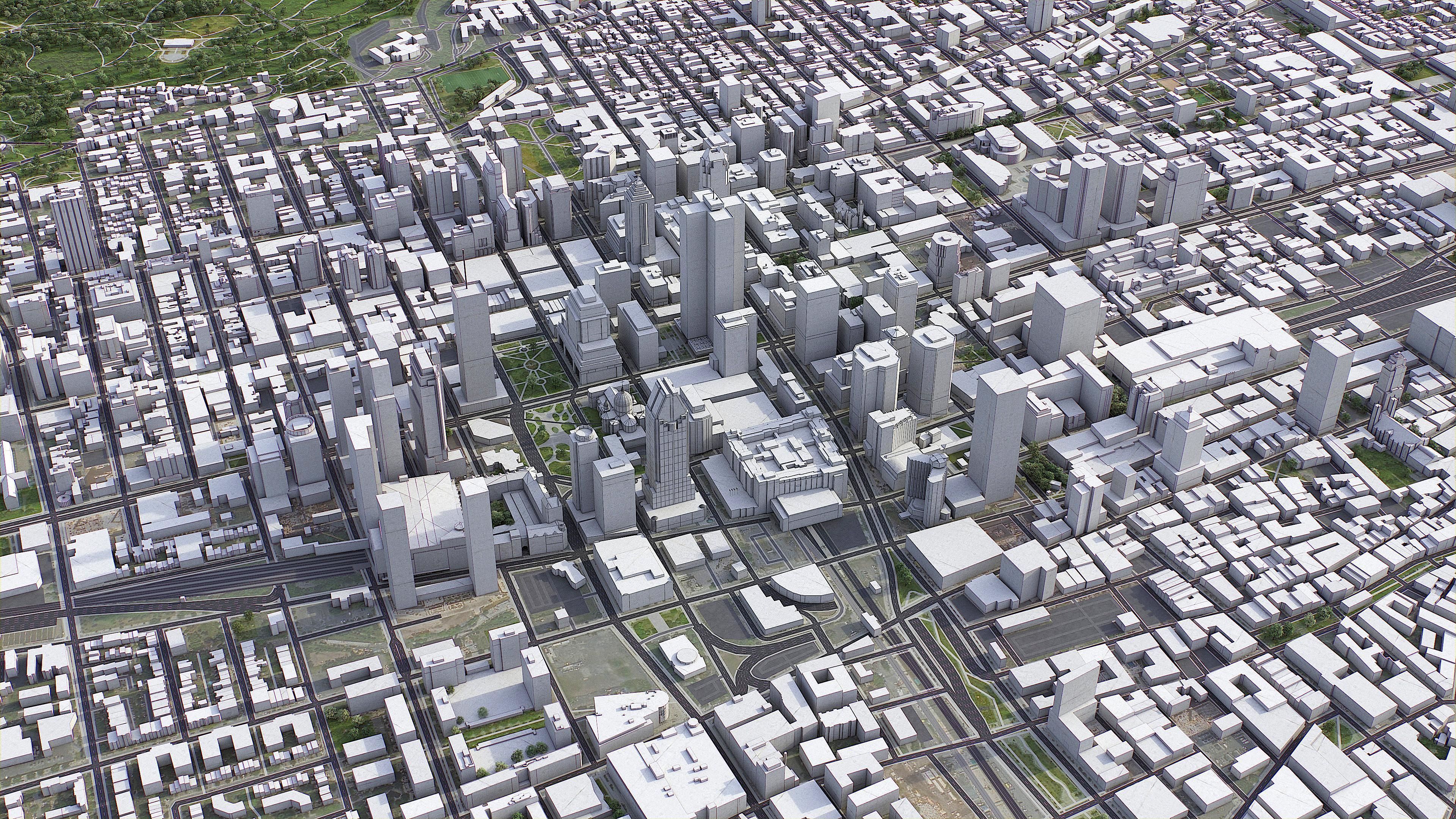 Montreal Low-poly 3D model_7