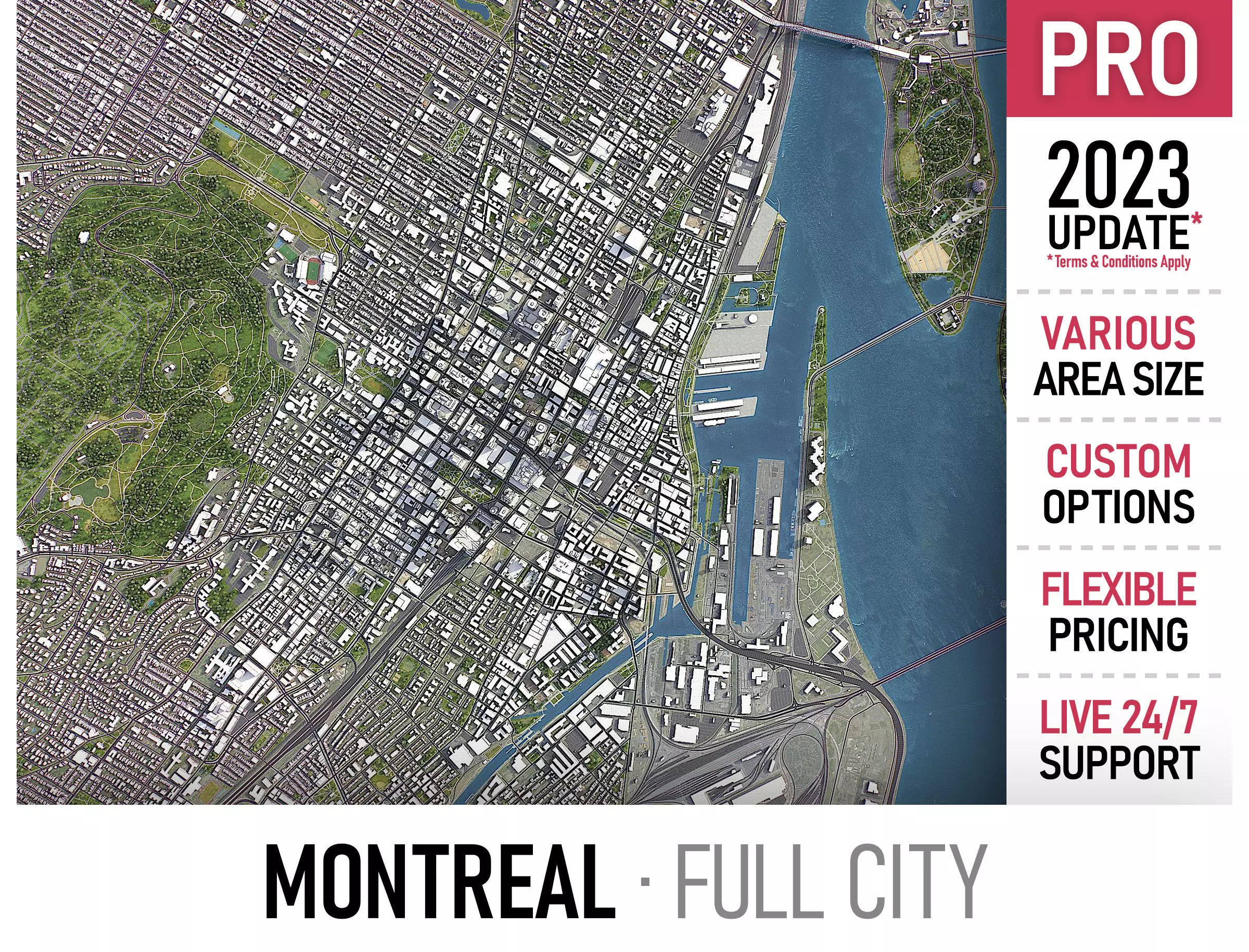 Montreal Low-poly 3D model_0