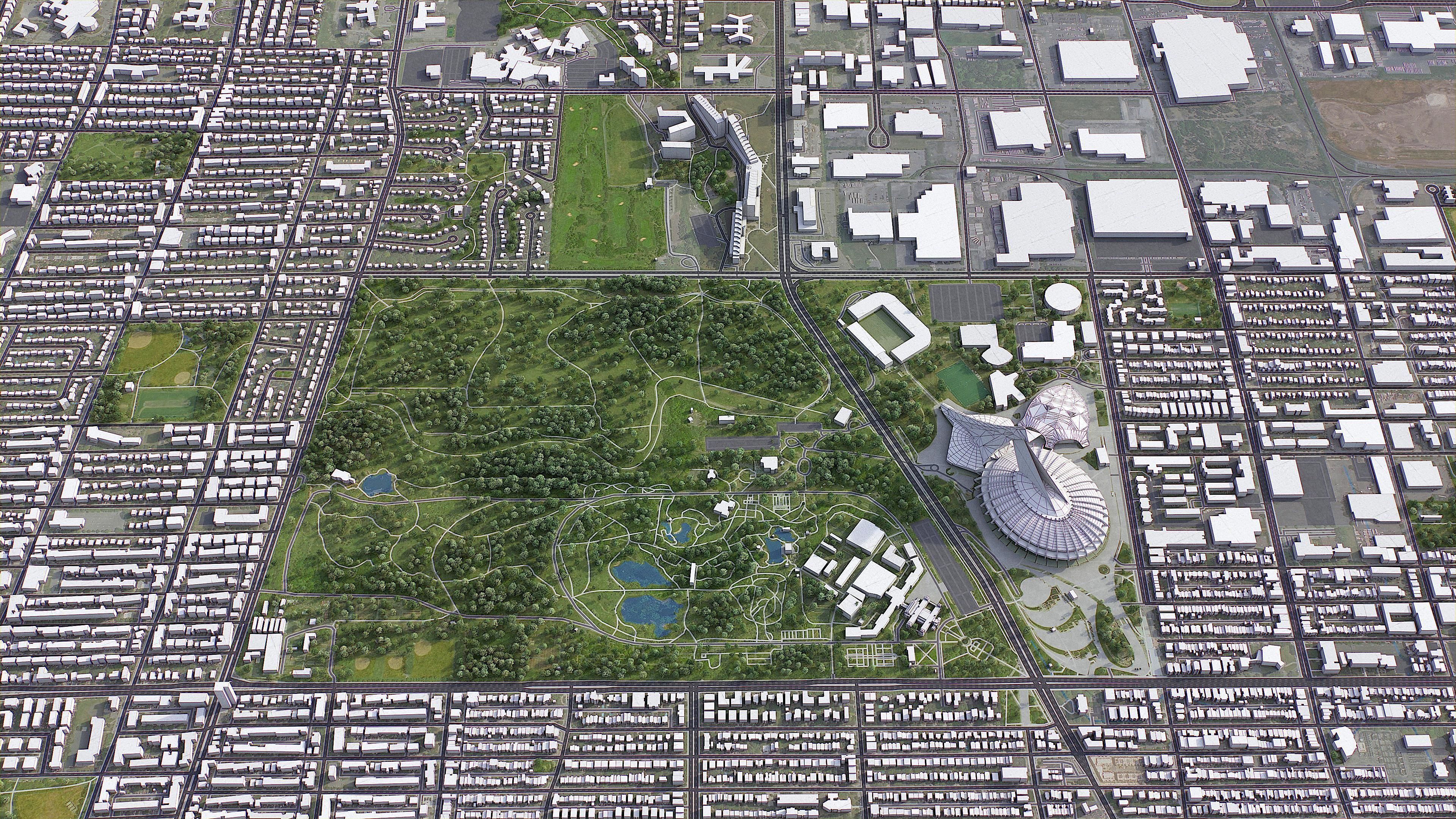 Montreal Low-poly 3D model_12