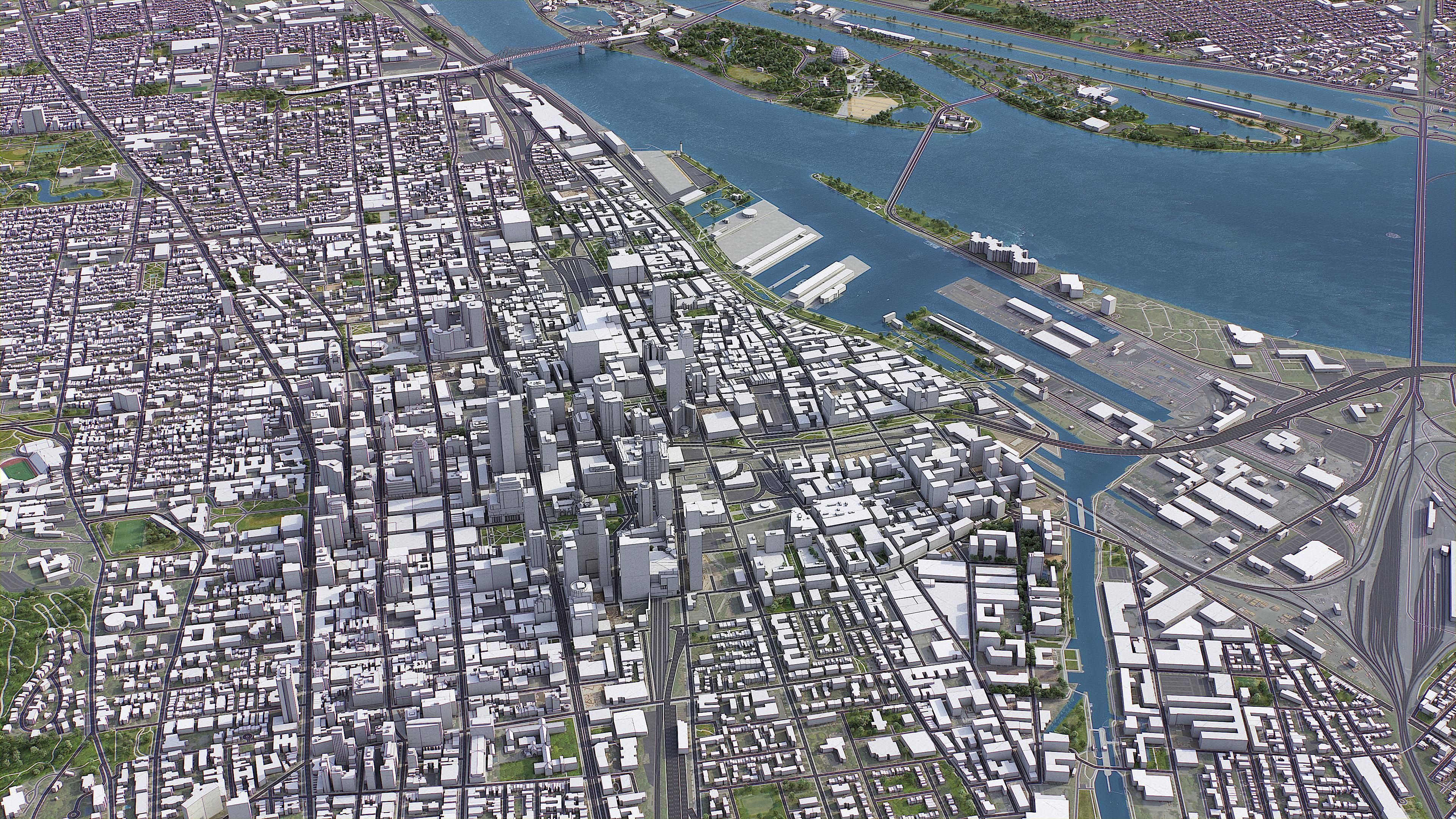 Montreal Low-poly 3D model_16