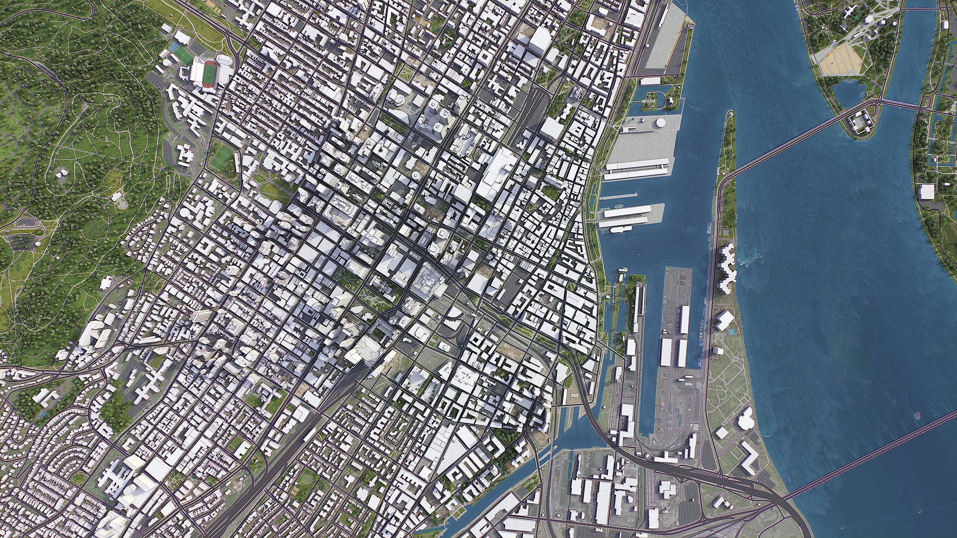 Montreal Low-poly 3D model_8