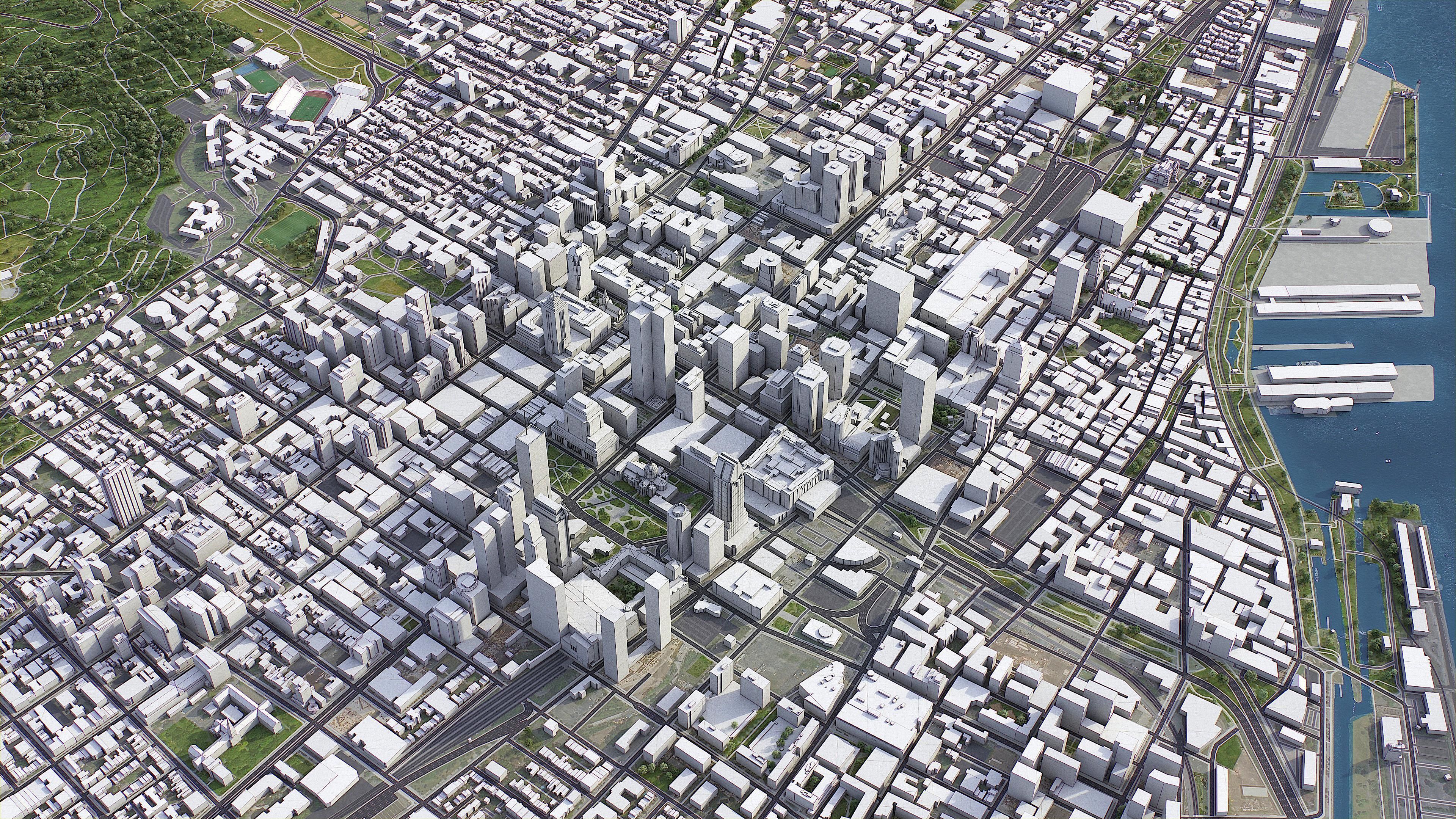 Montreal Low-poly 3D model_6