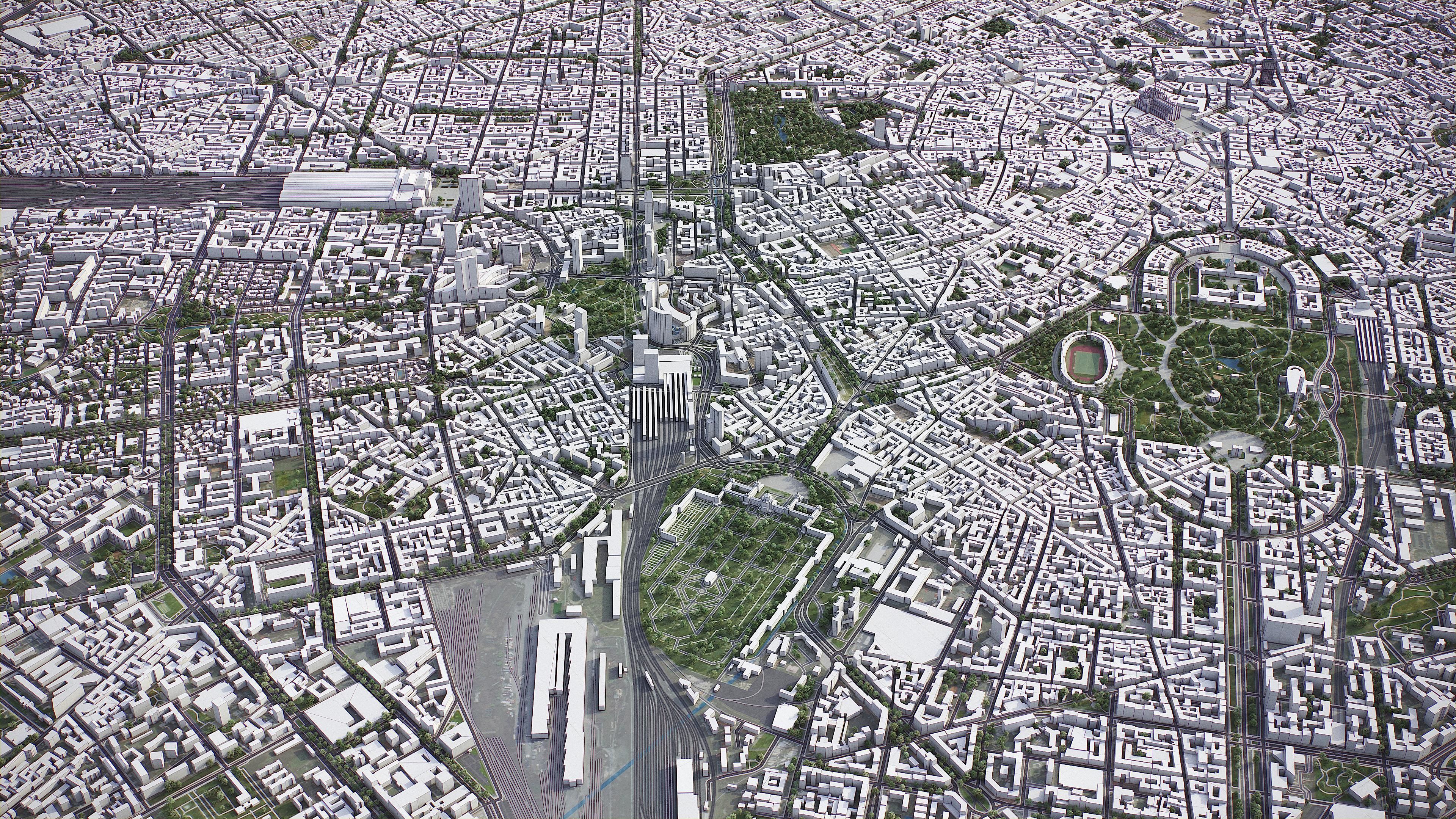 Milan Low-poly 3D model_19