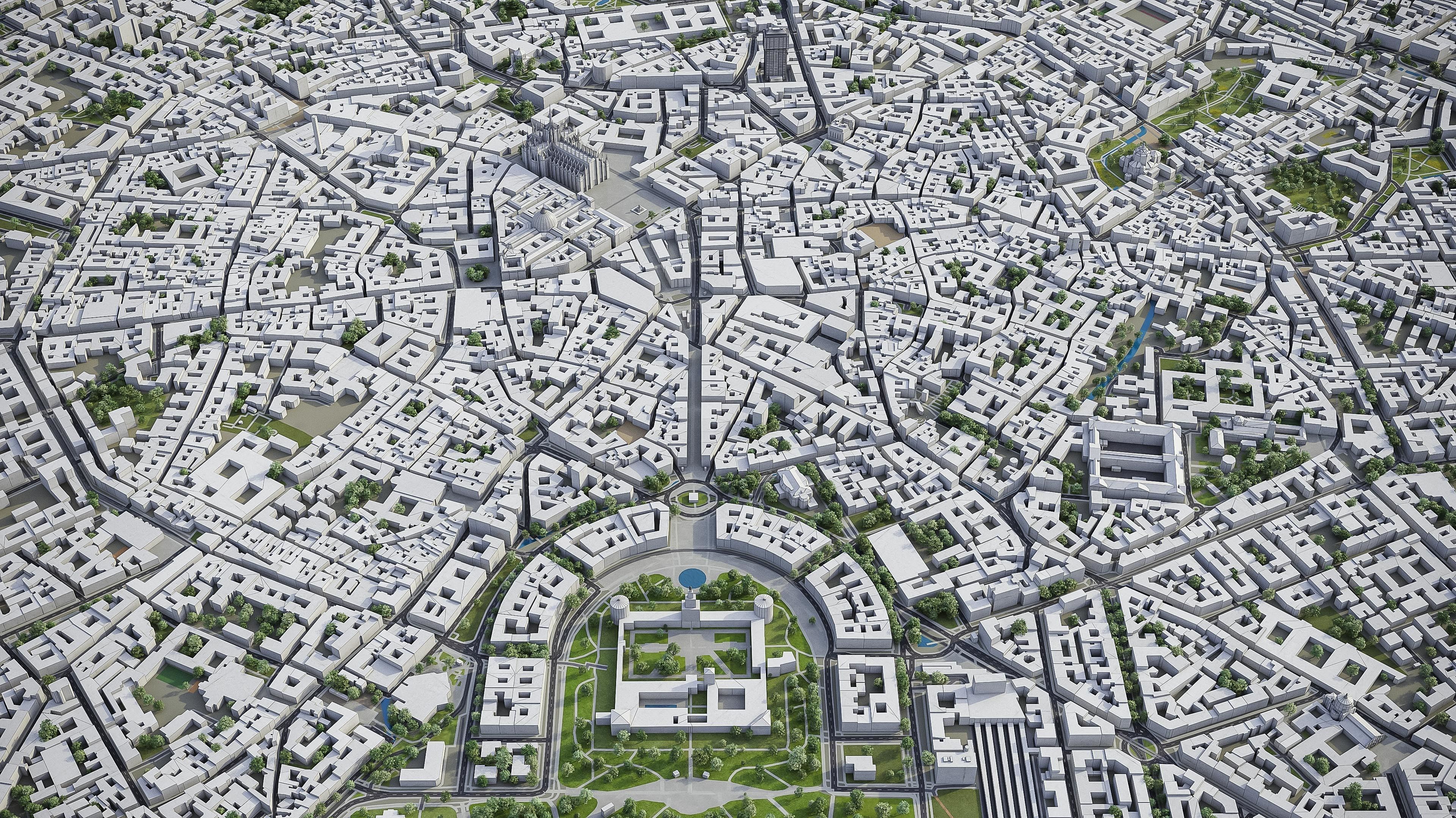 Milan Low-poly 3D model_4