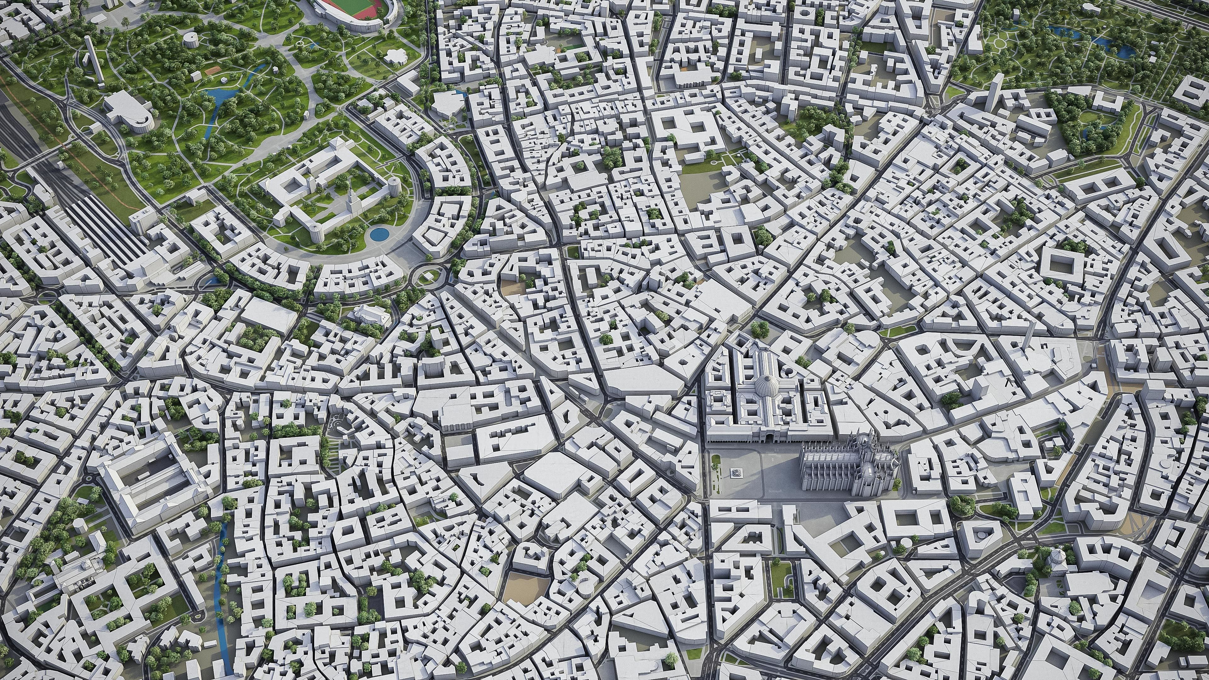 Milan Low-poly 3D model_2