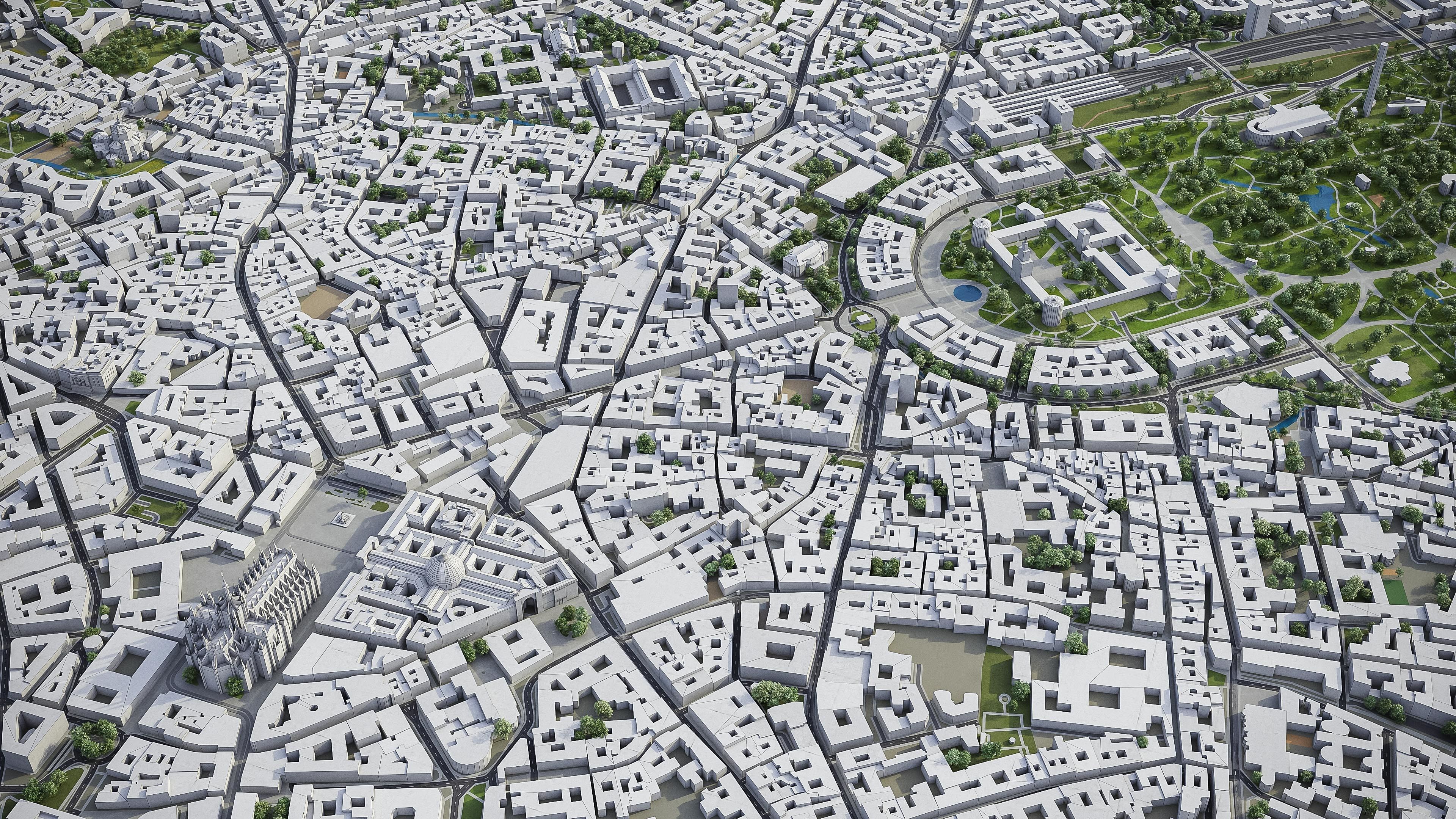 Milan Low-poly 3D model_5