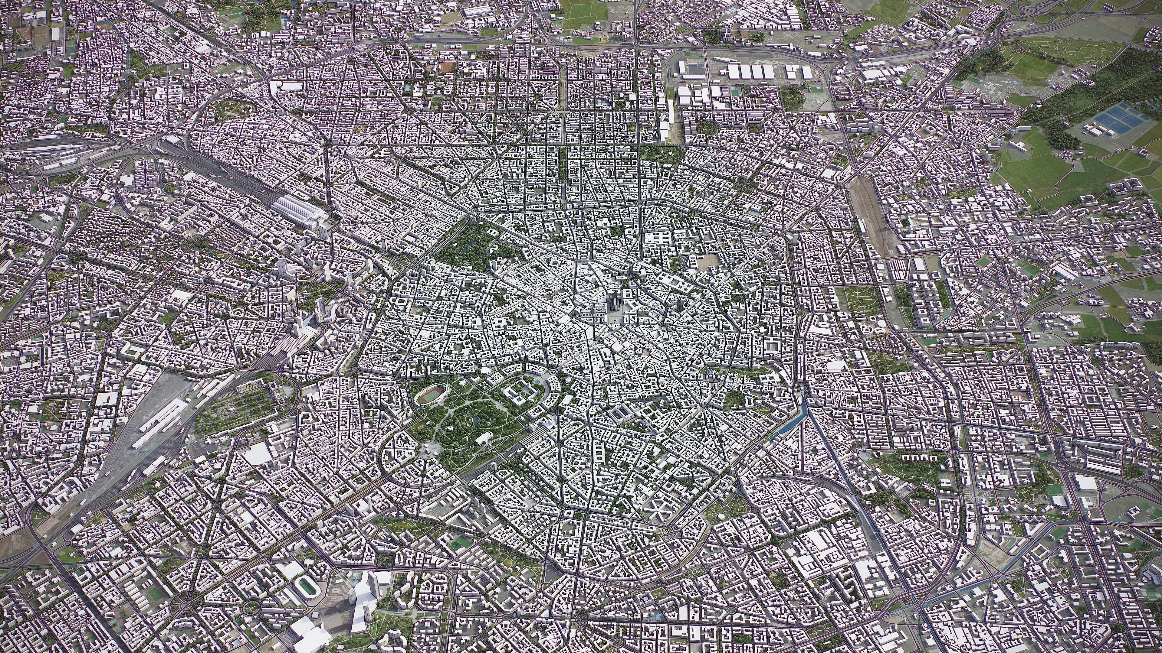 Milan Low-poly 3D model_18