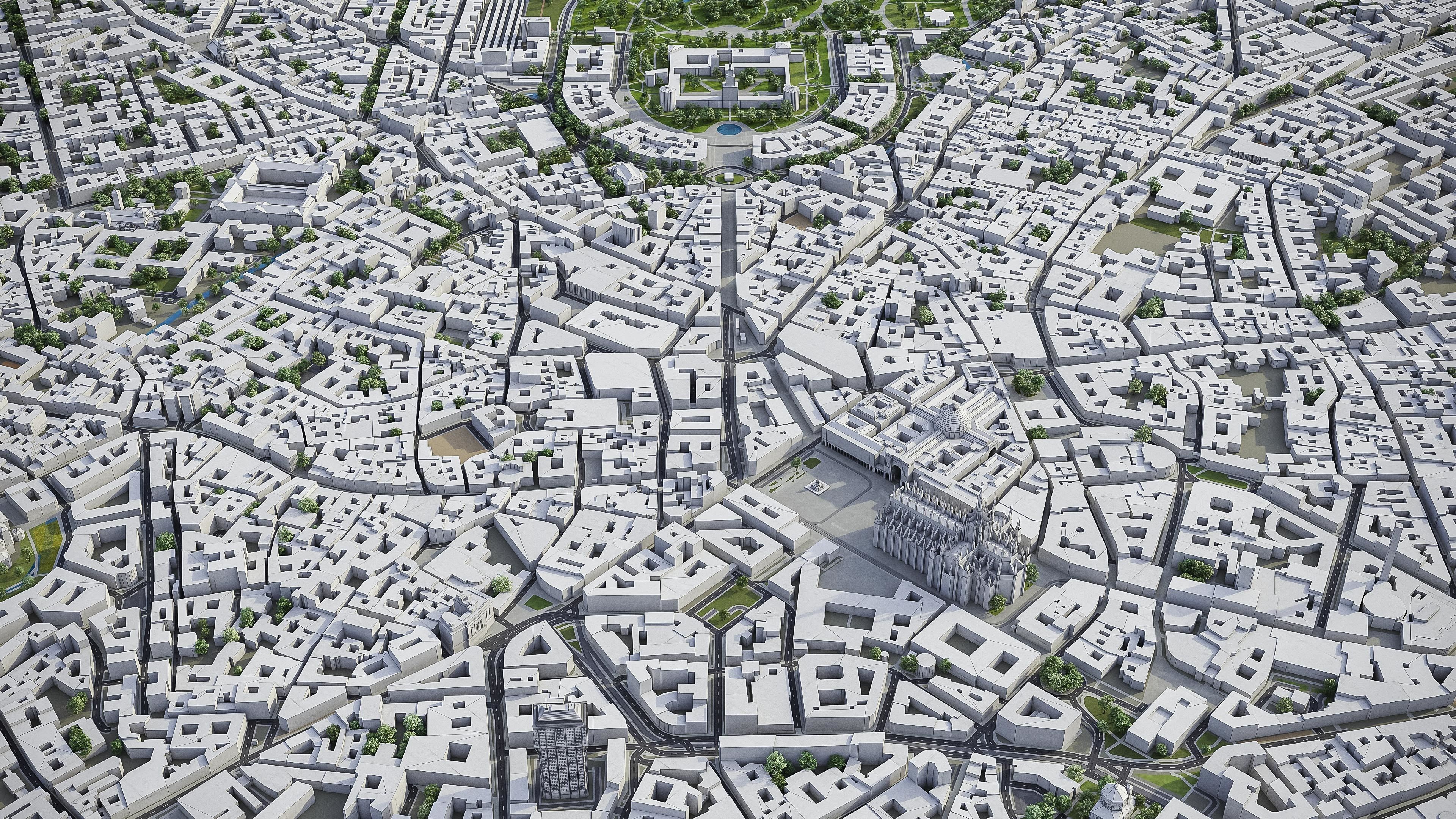 Milan Low-poly 3D model_6