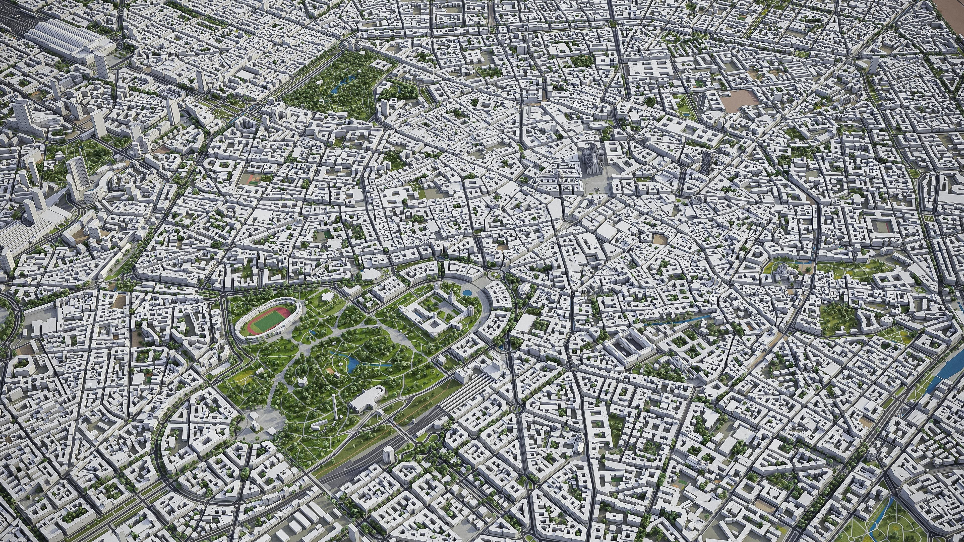 Milan Low-poly 3D model_8