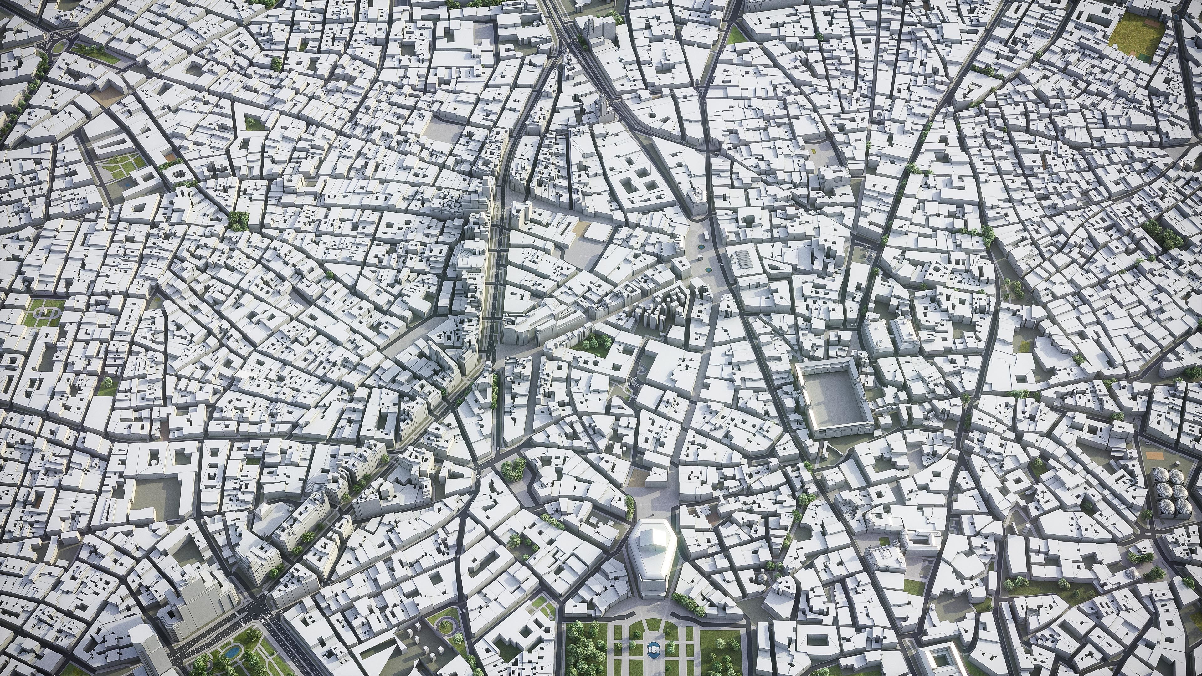 Madrid Low-poly 3D model_29