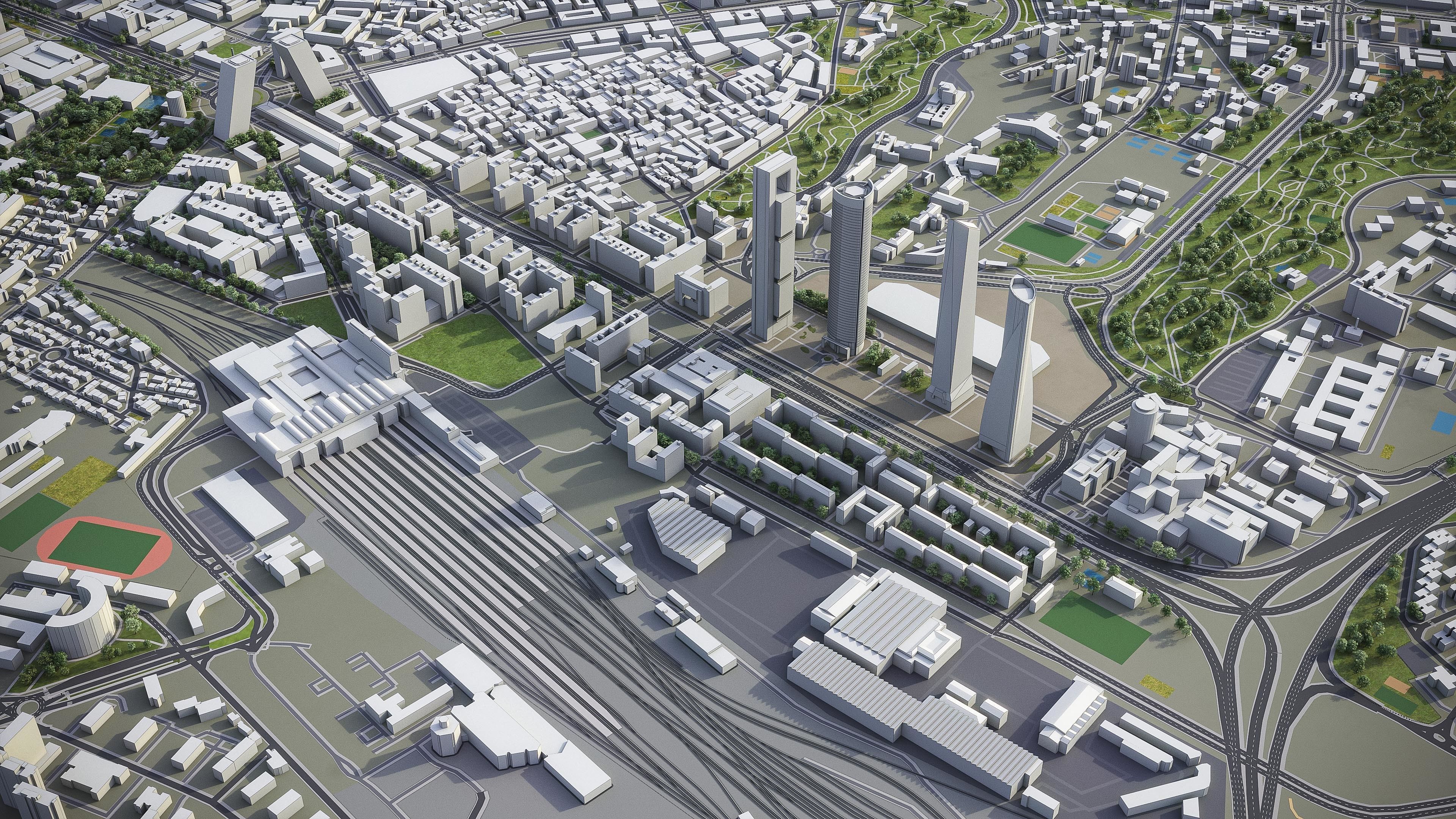 Madrid Low-poly 3D model_20