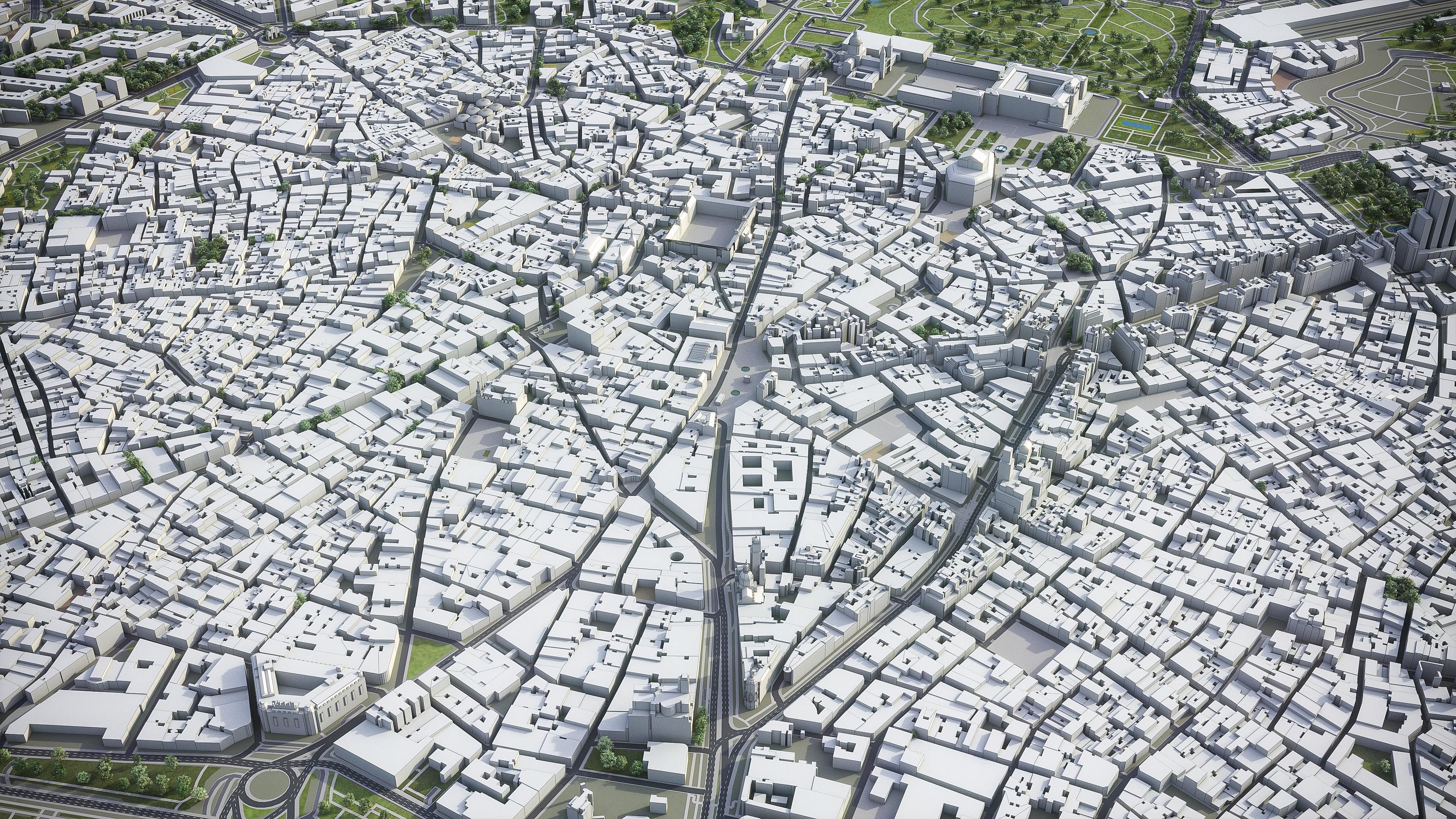 Madrid Low-poly 3D model_30