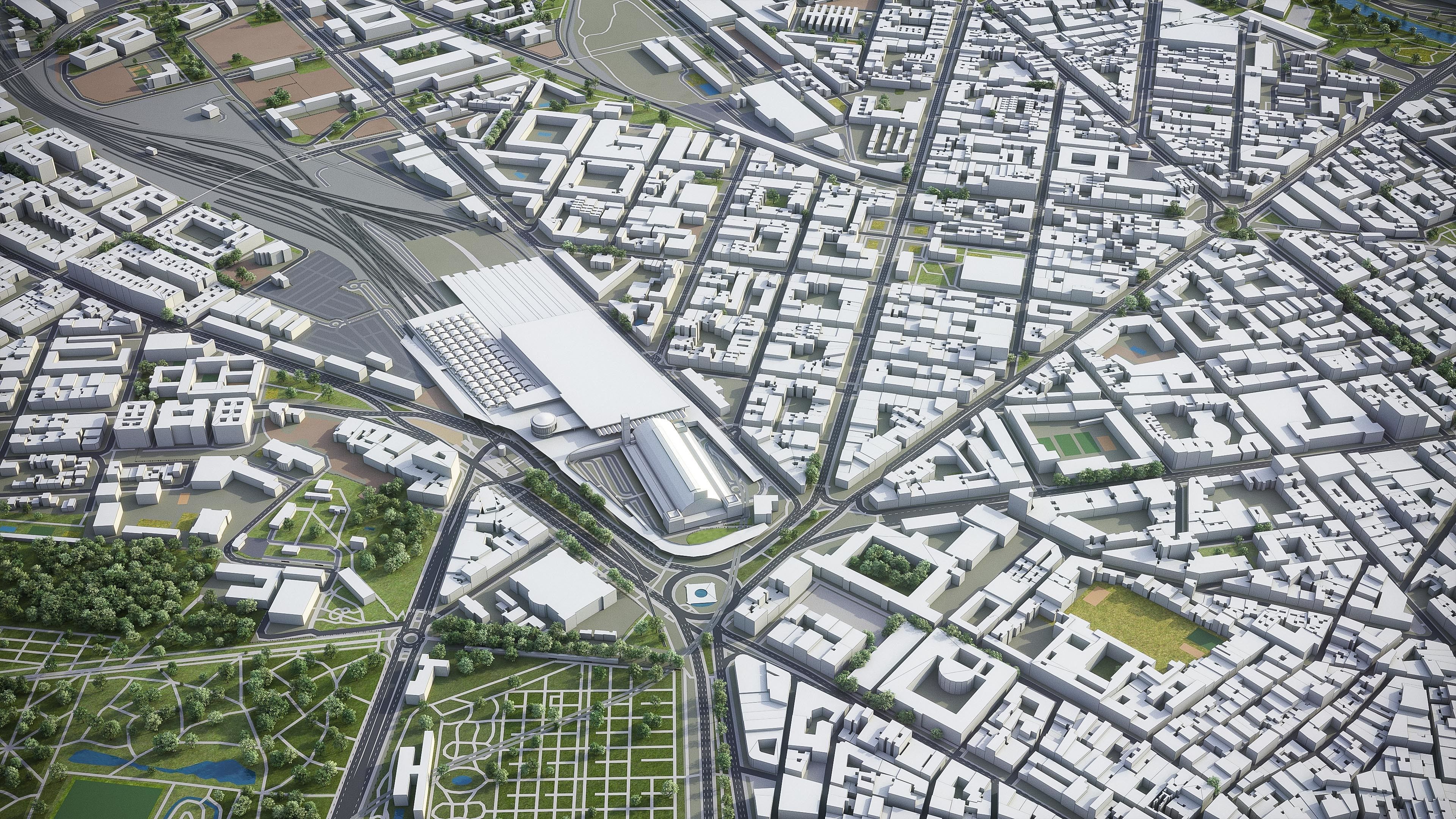 Madrid Low-poly 3D model_13