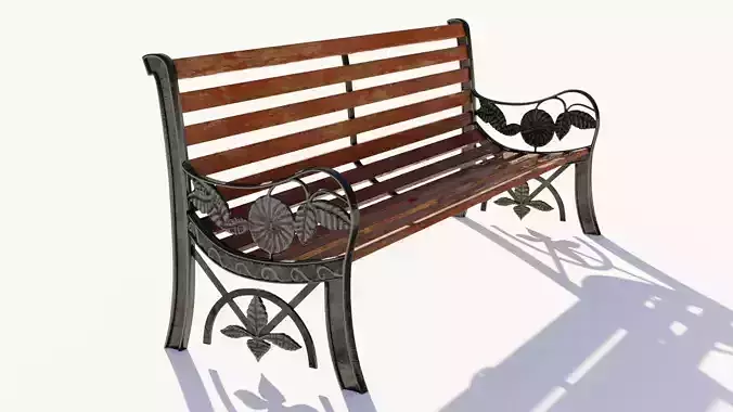 Outdoor Park Bench