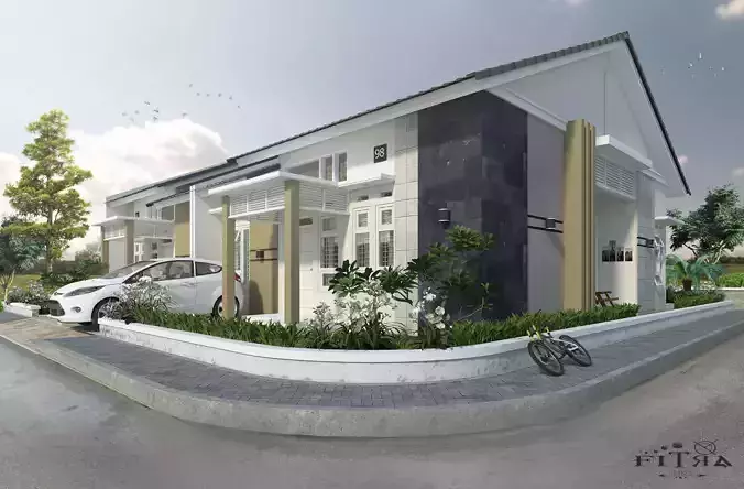 Sweet couple corner house