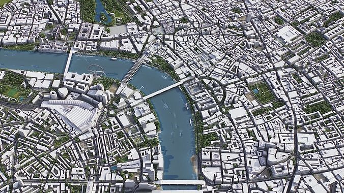 London Low-poly 3D model 7