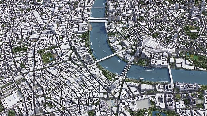 London Low-poly 3D model 5