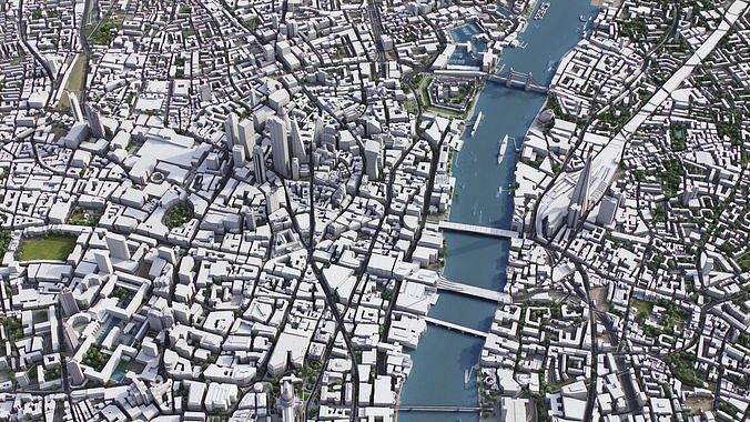London Low-poly 3D model 4