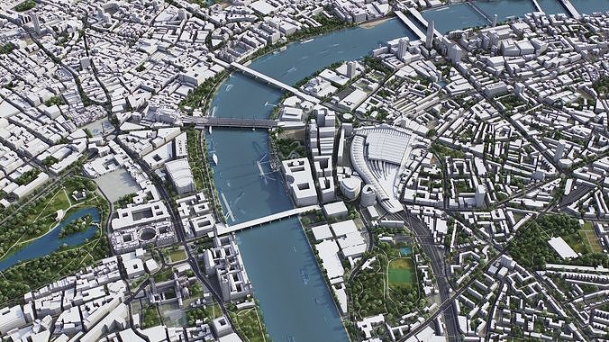 London Low-poly 3D model 6
