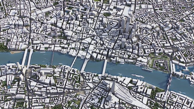 London Low-poly 3D model 3
