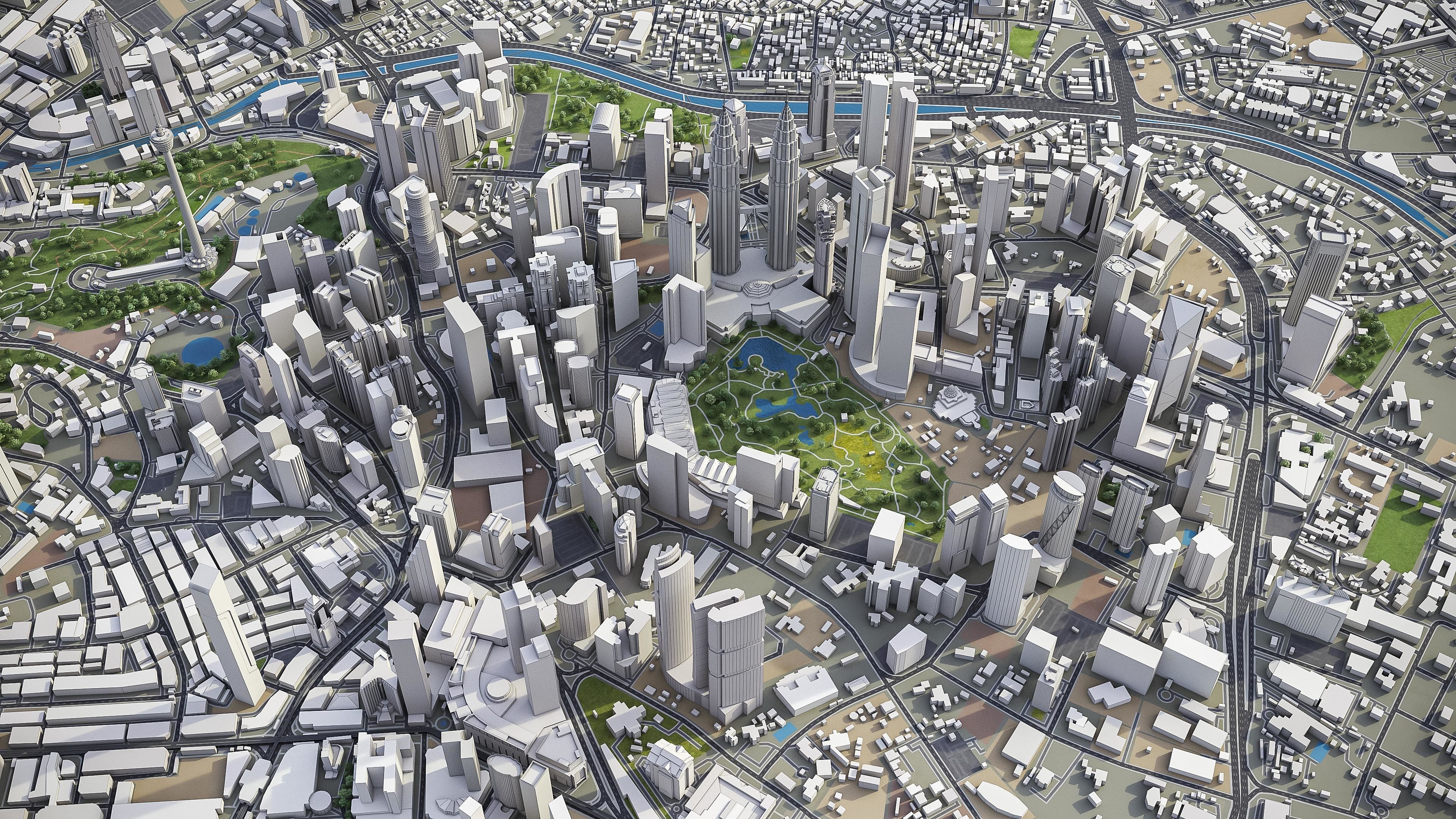 Kuala Lumpur Low-poly 3D model_12