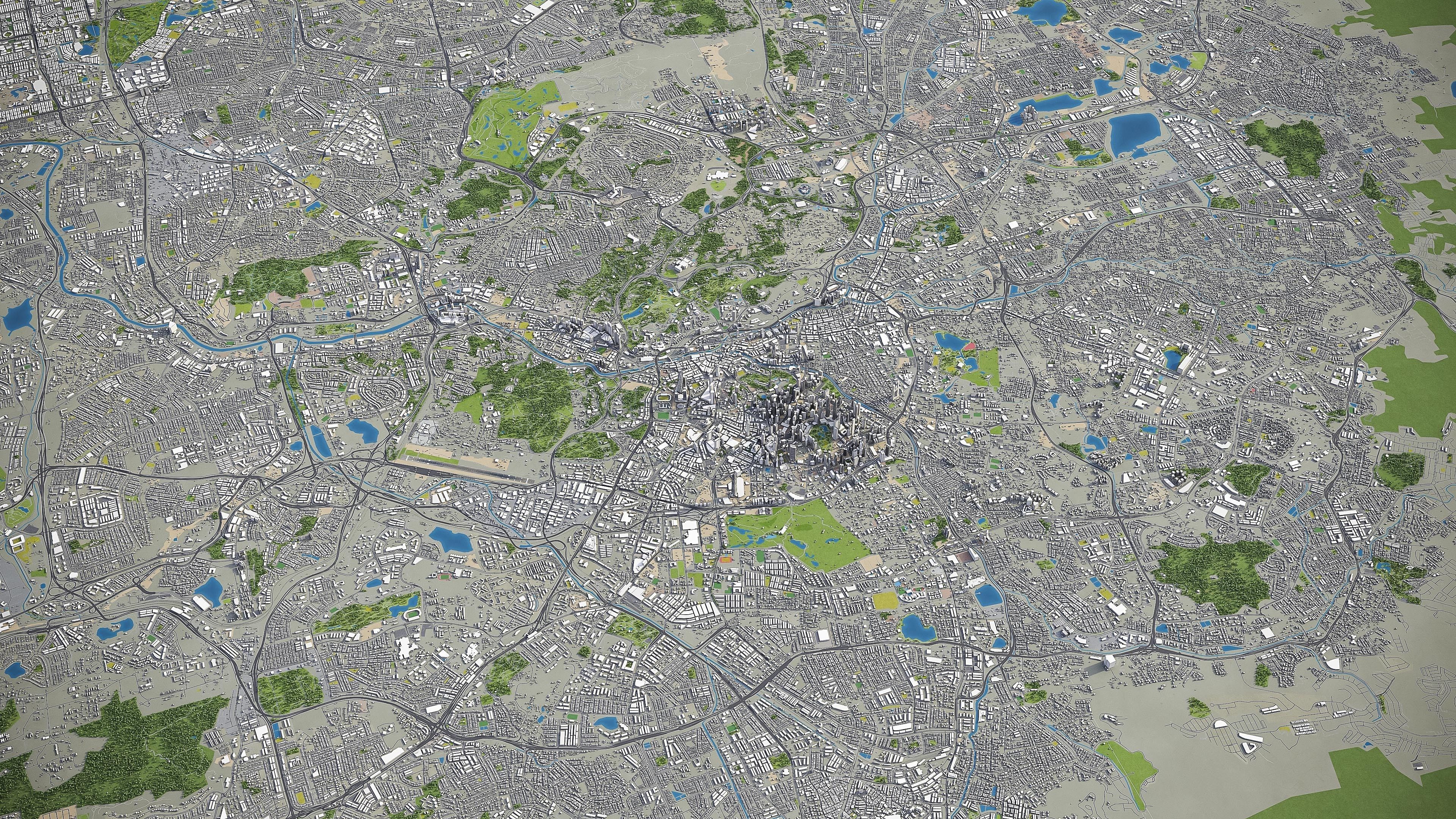 Kuala Lumpur Low-poly 3D model_32