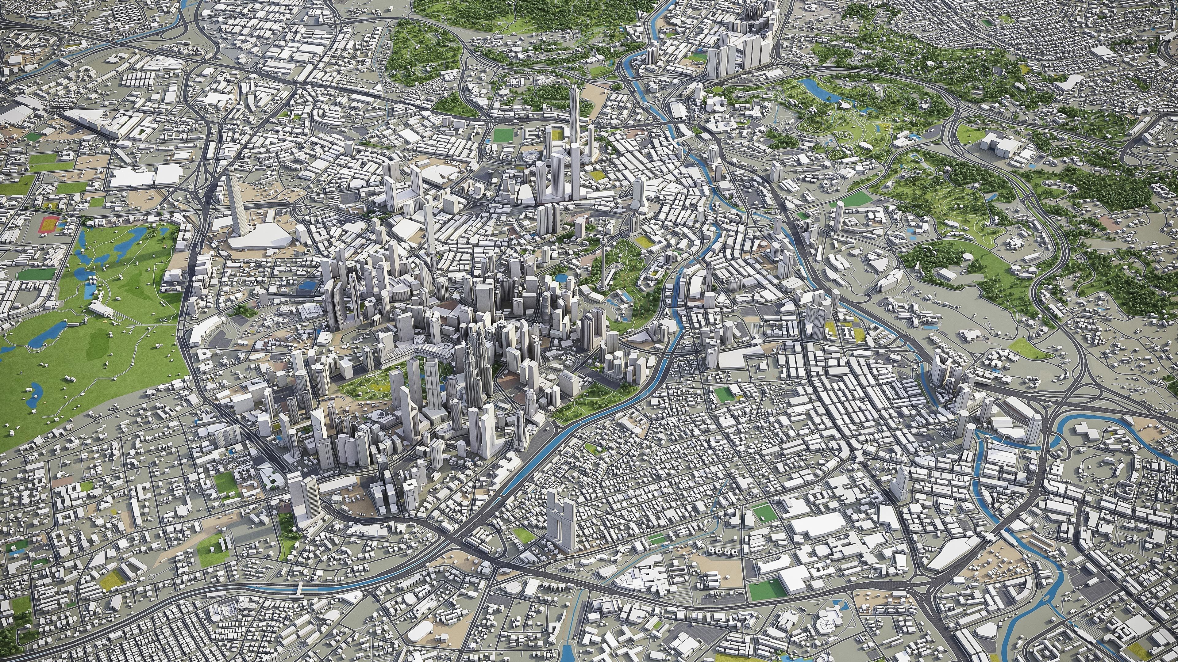Kuala Lumpur Low-poly 3D model_26