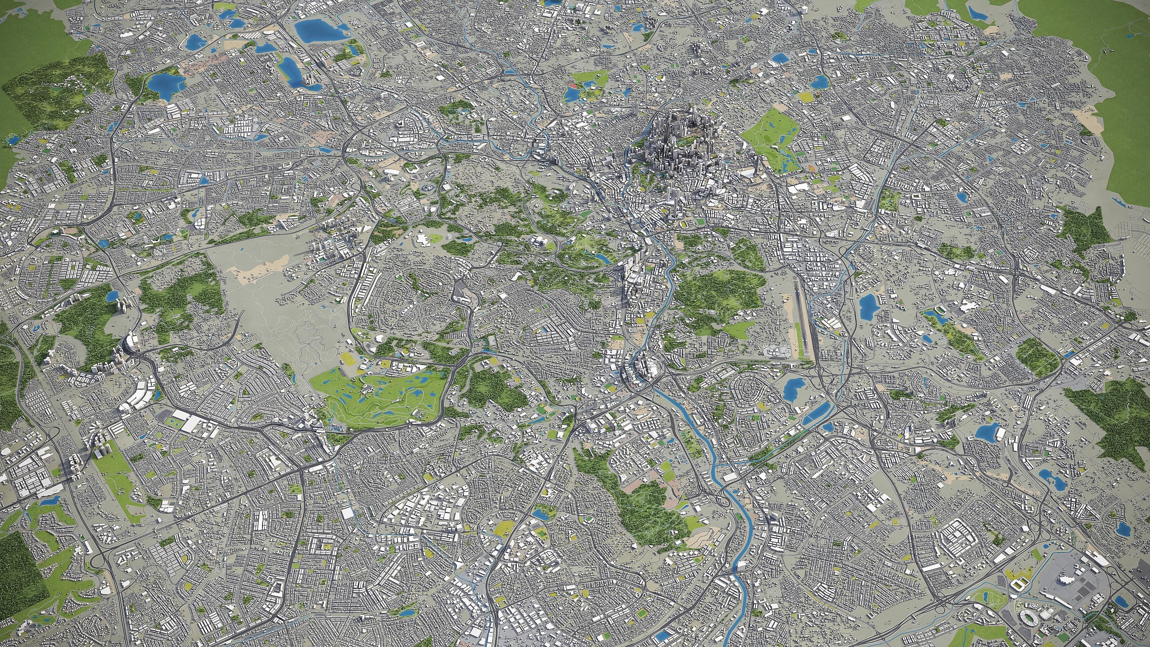 Kuala Lumpur Low-poly 3D model_34