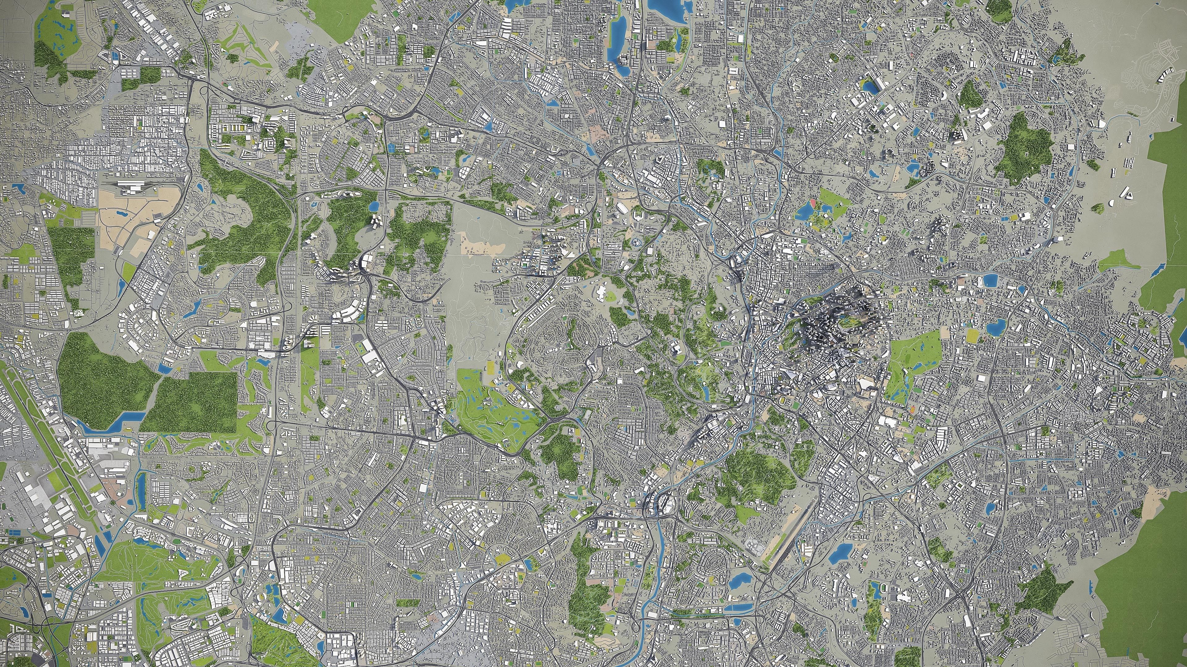 Kuala Lumpur Low-poly 3D model_28