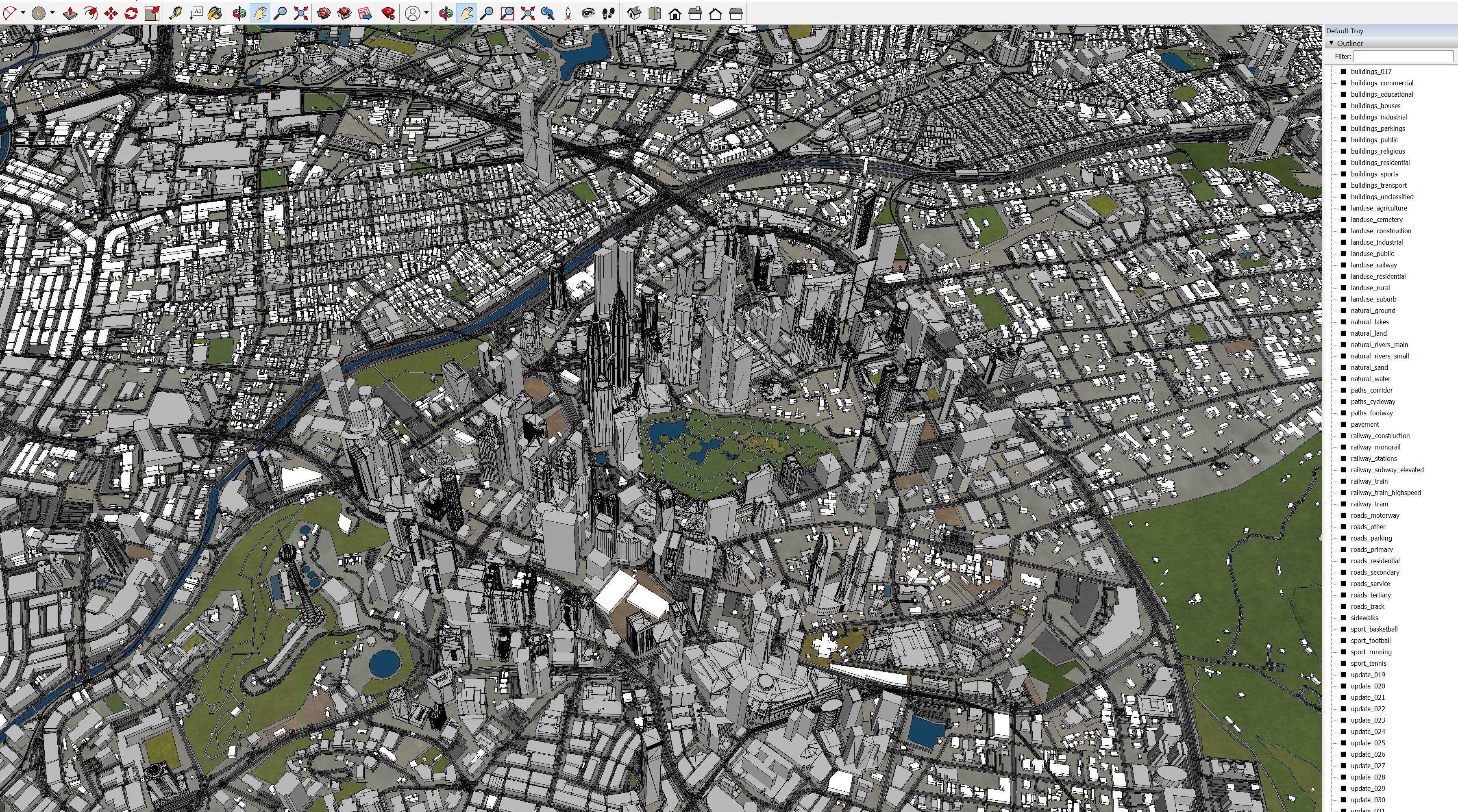 Kuala Lumpur Low-poly 3D model_37