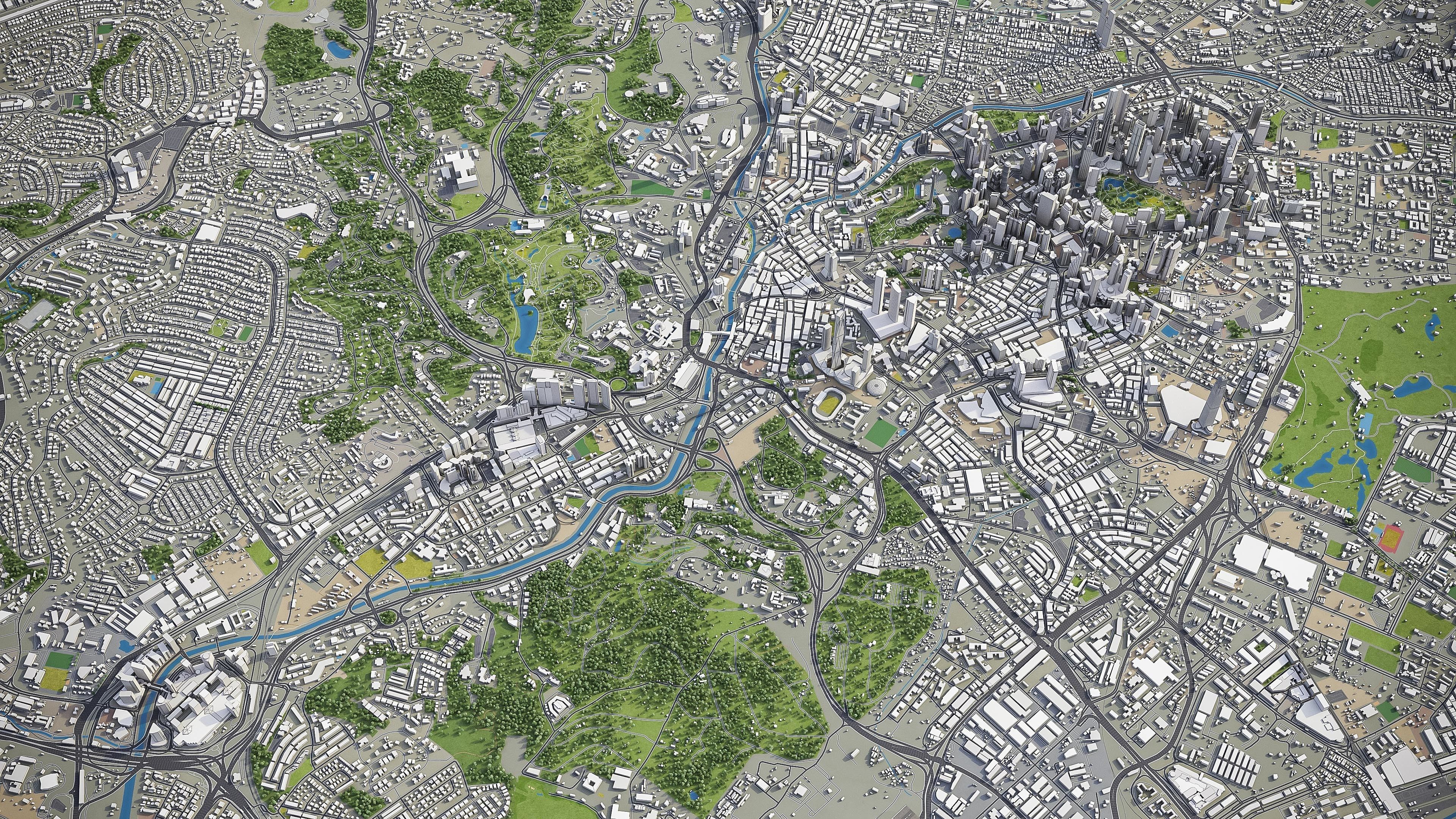 Kuala Lumpur Low-poly 3D model_13