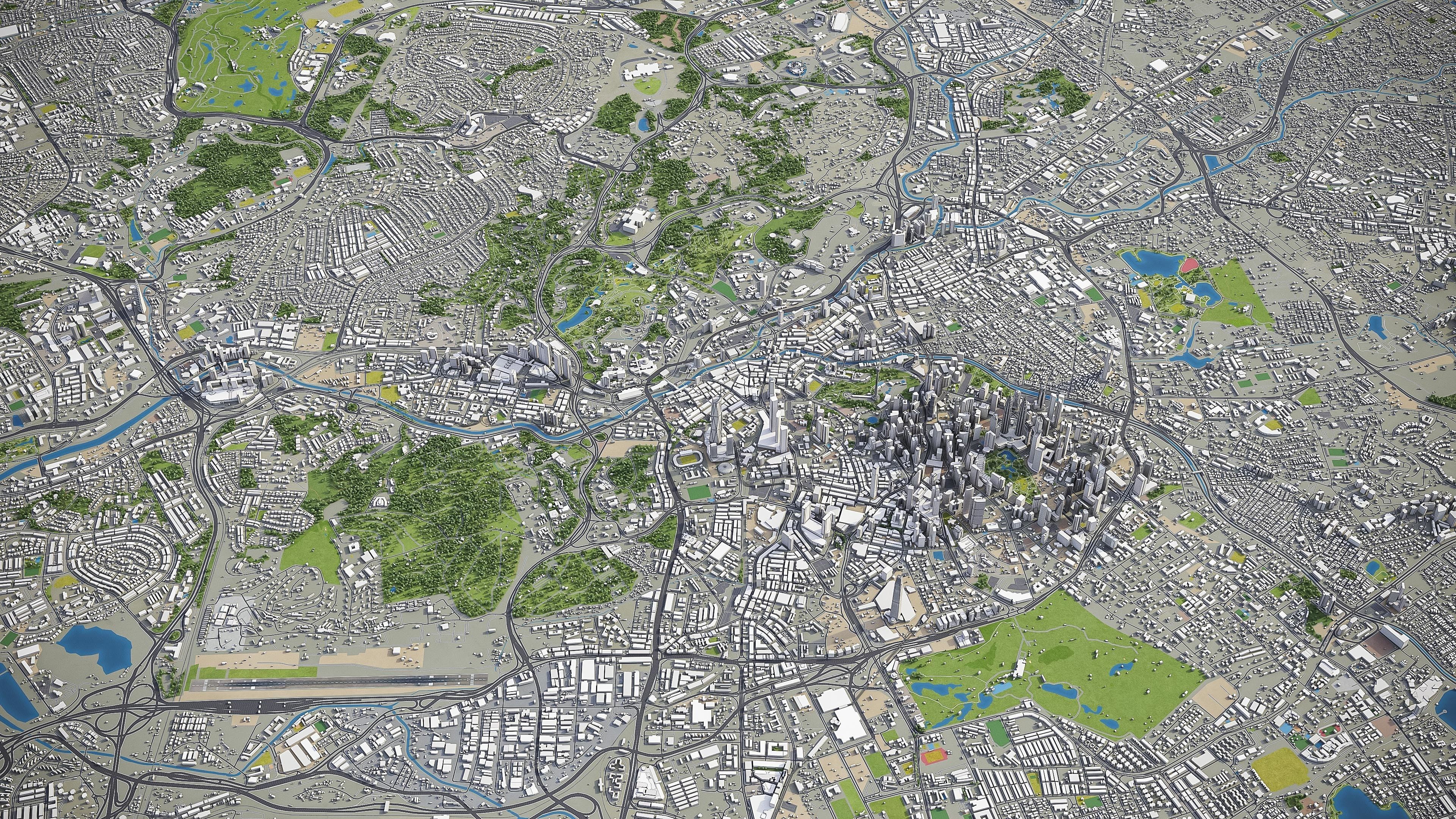 Kuala Lumpur Low-poly 3D model_25